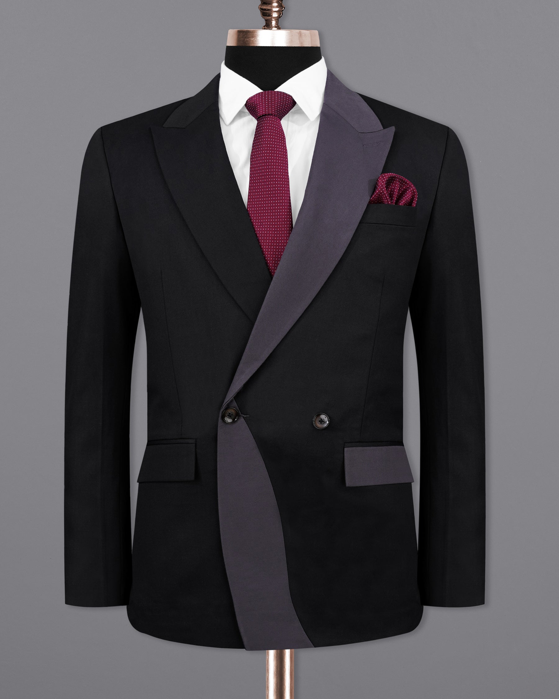 Jade Black Subtle Sheen with Dark Gray Stylish Lapel Designer Suit ST2099-DB2-D228-36, ST2099-DB2-D228-38, ST2099-DB2-D228-40, ST2099-DB2-D228-42, ST2099-DB2-D228-44, ST2099-DB2-D228-46, ST2099-DB2-D228-48, ST2099-DB2-D228-50, ST2099-DB2-D228-52, ST2099-DB2-D228-54, ST2099-DB2-D228-56, ST2099-DB2-D228-58, ST2099-DB2-D228-60