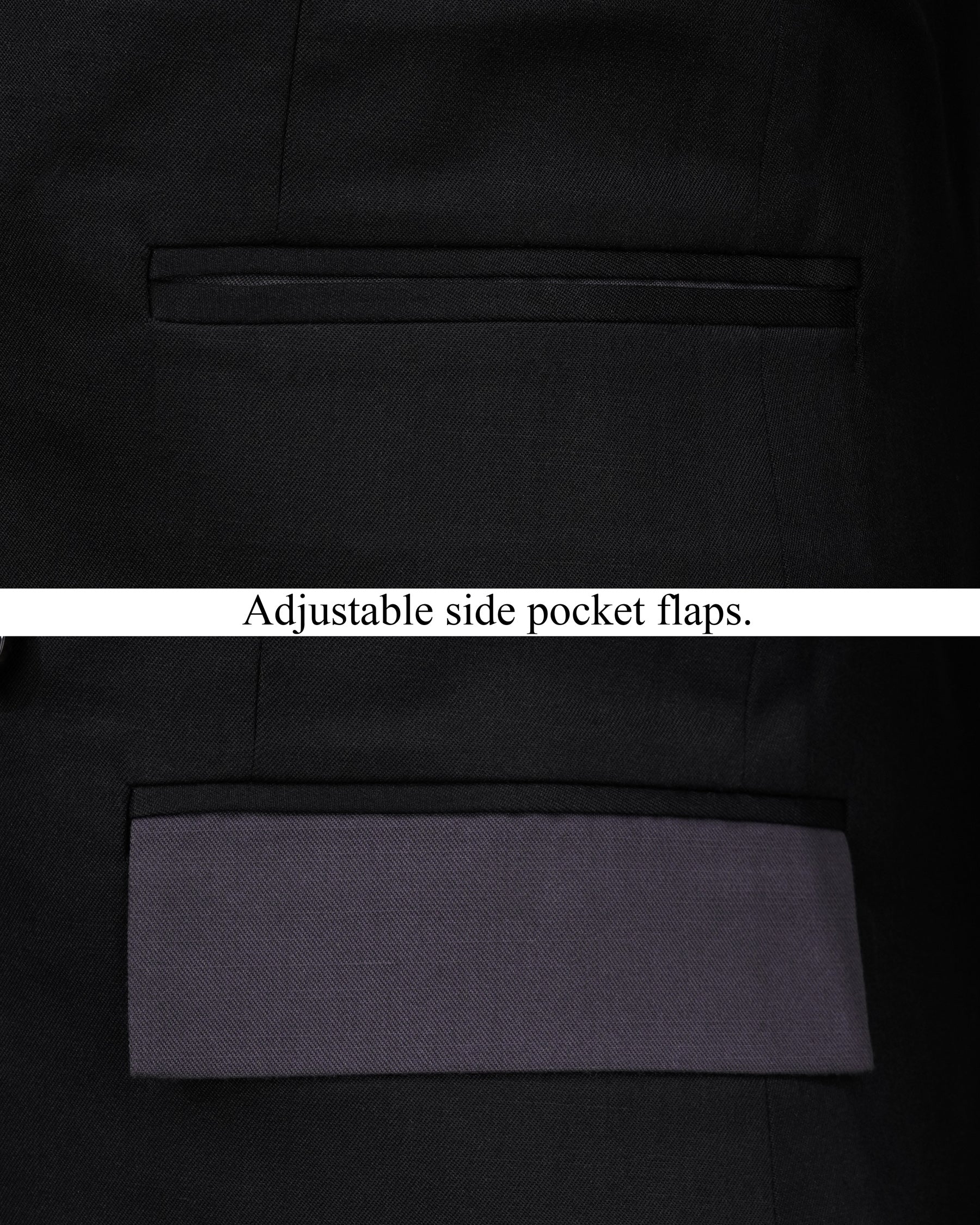 Jade Black Subtle Sheen with Dark Gray Stylish Lapel Designer Suit ST2099-DB2-D228-36, ST2099-DB2-D228-38, ST2099-DB2-D228-40, ST2099-DB2-D228-42, ST2099-DB2-D228-44, ST2099-DB2-D228-46, ST2099-DB2-D228-48, ST2099-DB2-D228-50, ST2099-DB2-D228-52, ST2099-DB2-D228-54, ST2099-DB2-D228-56, ST2099-DB2-D228-58, ST2099-DB2-D228-60