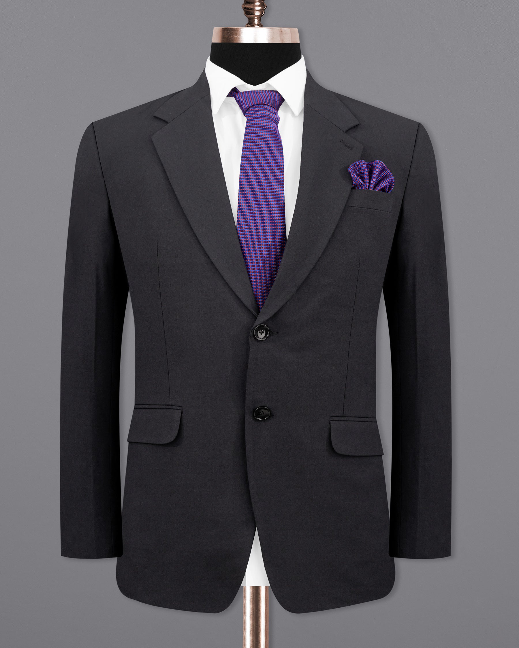 Jaguar Black Single Breasted Suit