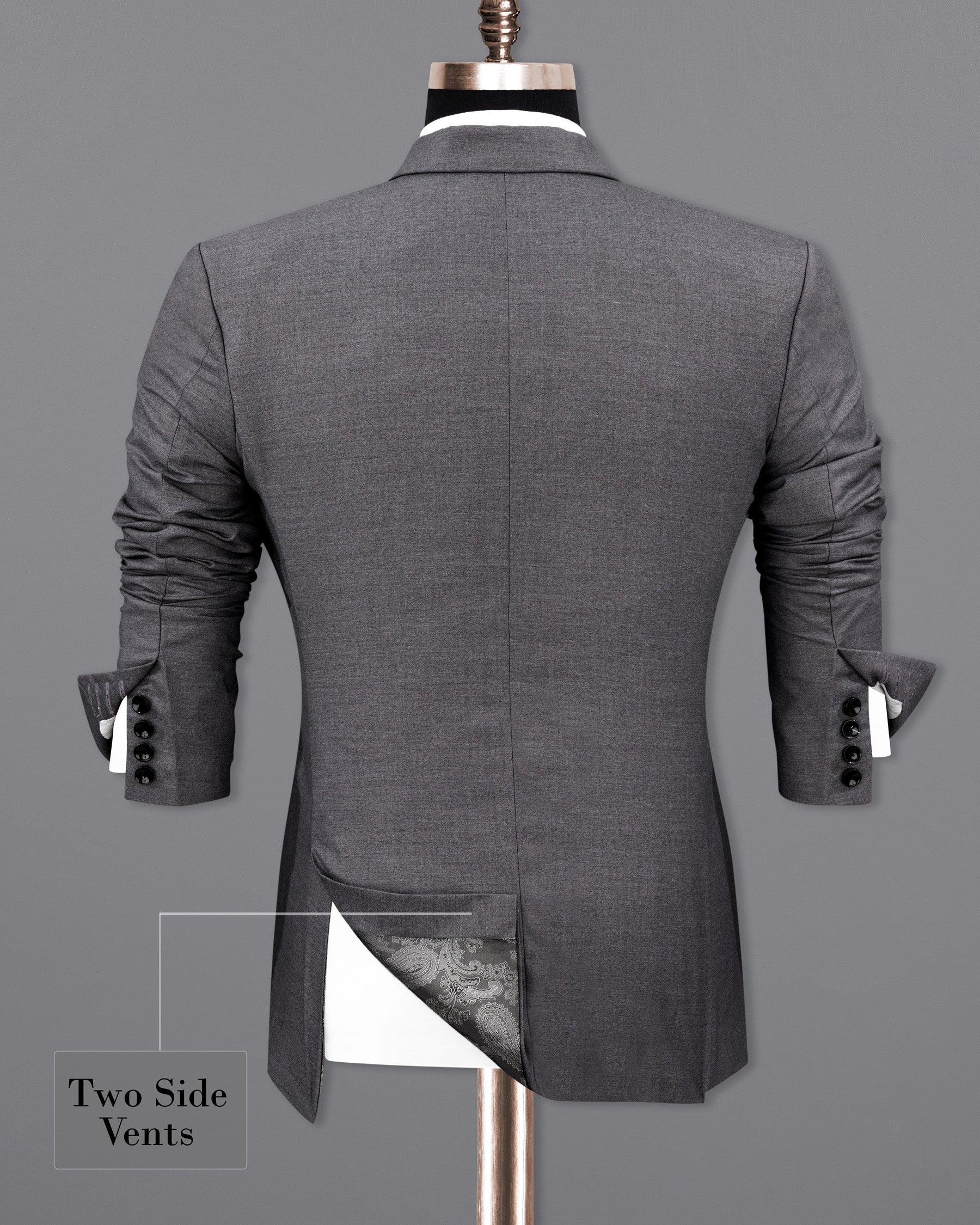 Dove Grey Wool Rich Single Breasted Suit