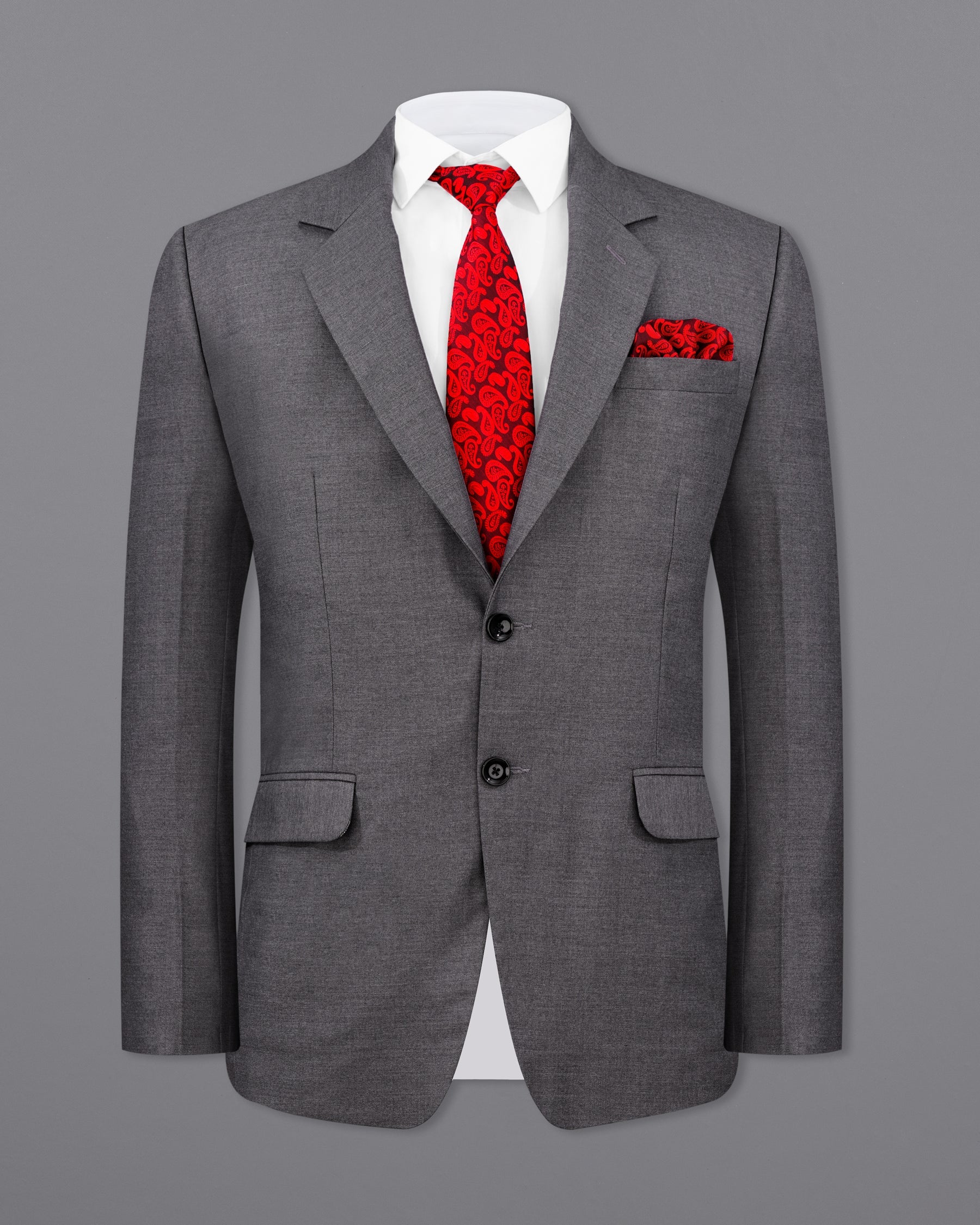 Dove Grey Wool Rich Single Breasted Suit