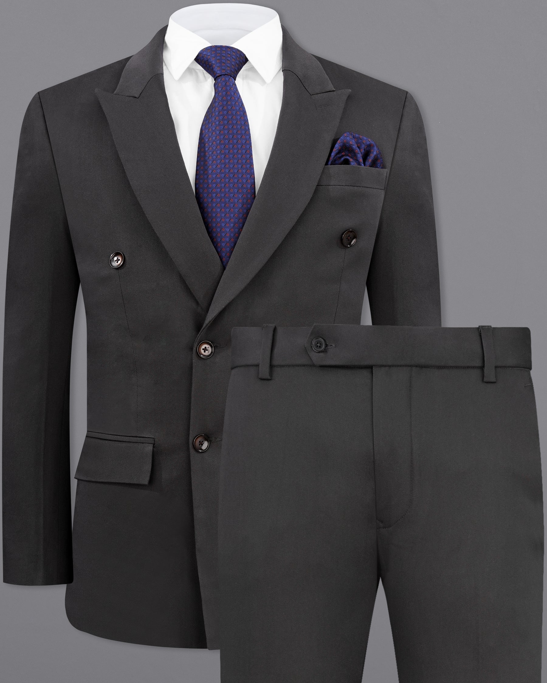 Piano Gray Premium Cotton Suit
