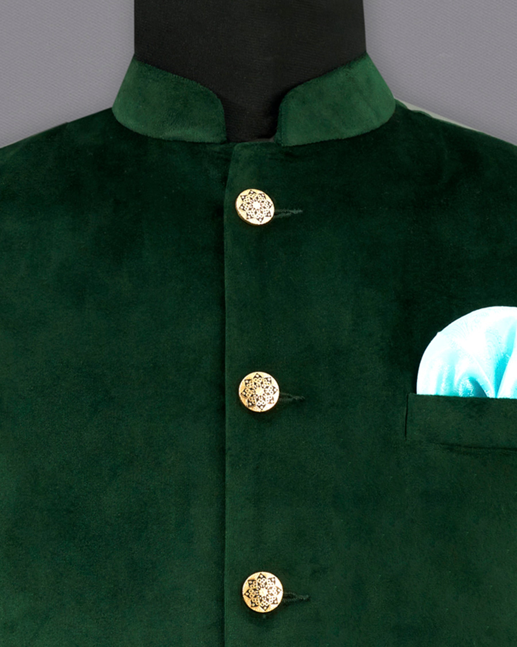 Phthalo Green Cross Buttoned Bandhgala Premium Velvet Designer Suit ST2208-CBG-36, ST2208-CBG-38, ST2208-CBG-40, ST2208-CBG-42, ST2208-CBG-44, ST2208-CBG-46, ST2208-CBG-48, ST2208-CBG-50, ST2208-CBG-52, ST2208-CBG-54, ST2208-CBG-56, ST2208-CBG-58, ST2208-CBG-60