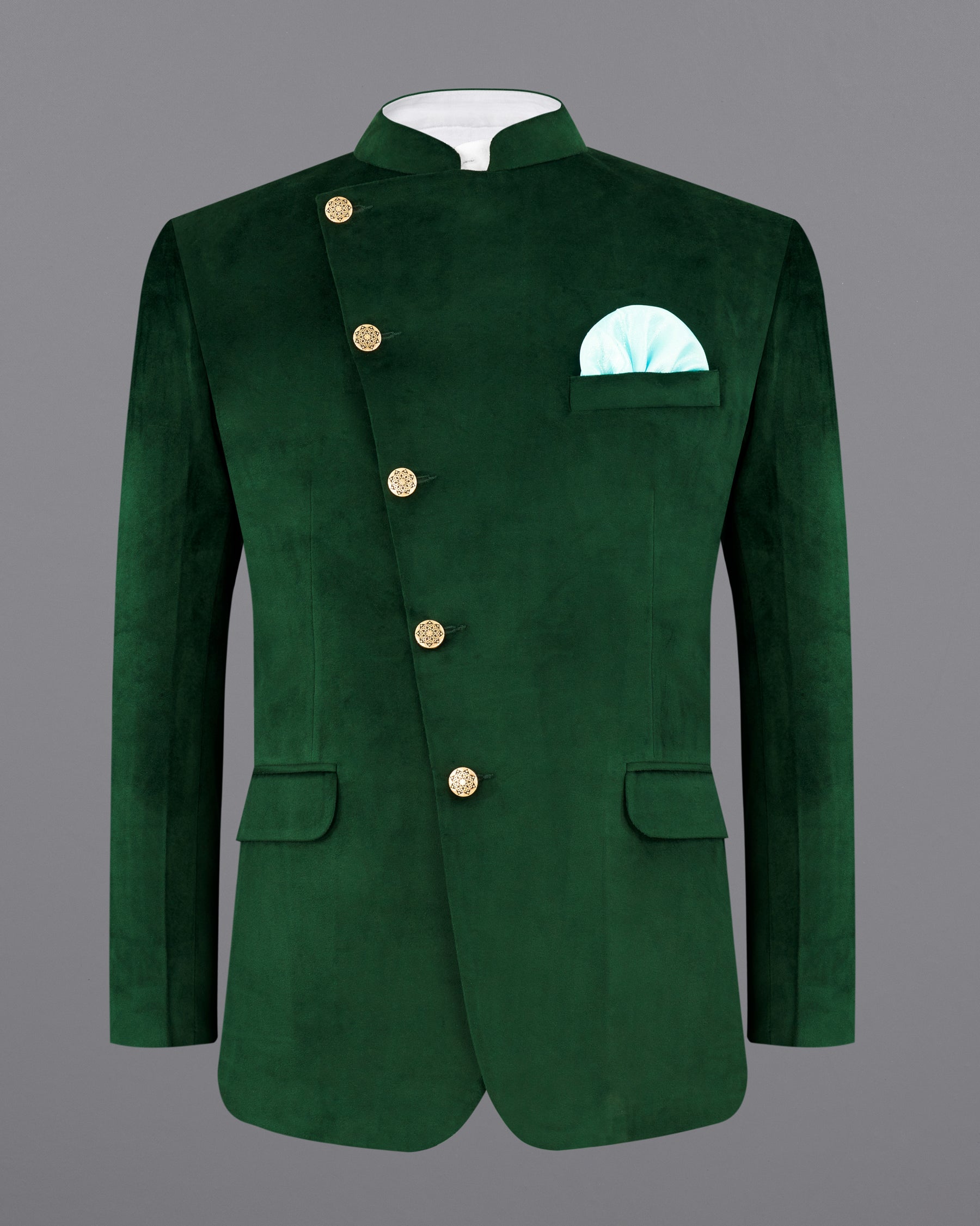 Phthalo Green Cross Buttoned Bandhgala Premium Velvet Designer Suit ST2208-CBG-36, ST2208-CBG-38, ST2208-CBG-40, ST2208-CBG-42, ST2208-CBG-44, ST2208-CBG-46, ST2208-CBG-48, ST2208-CBG-50, ST2208-CBG-52, ST2208-CBG-54, ST2208-CBG-56, ST2208-CBG-58, ST2208-CBG-60