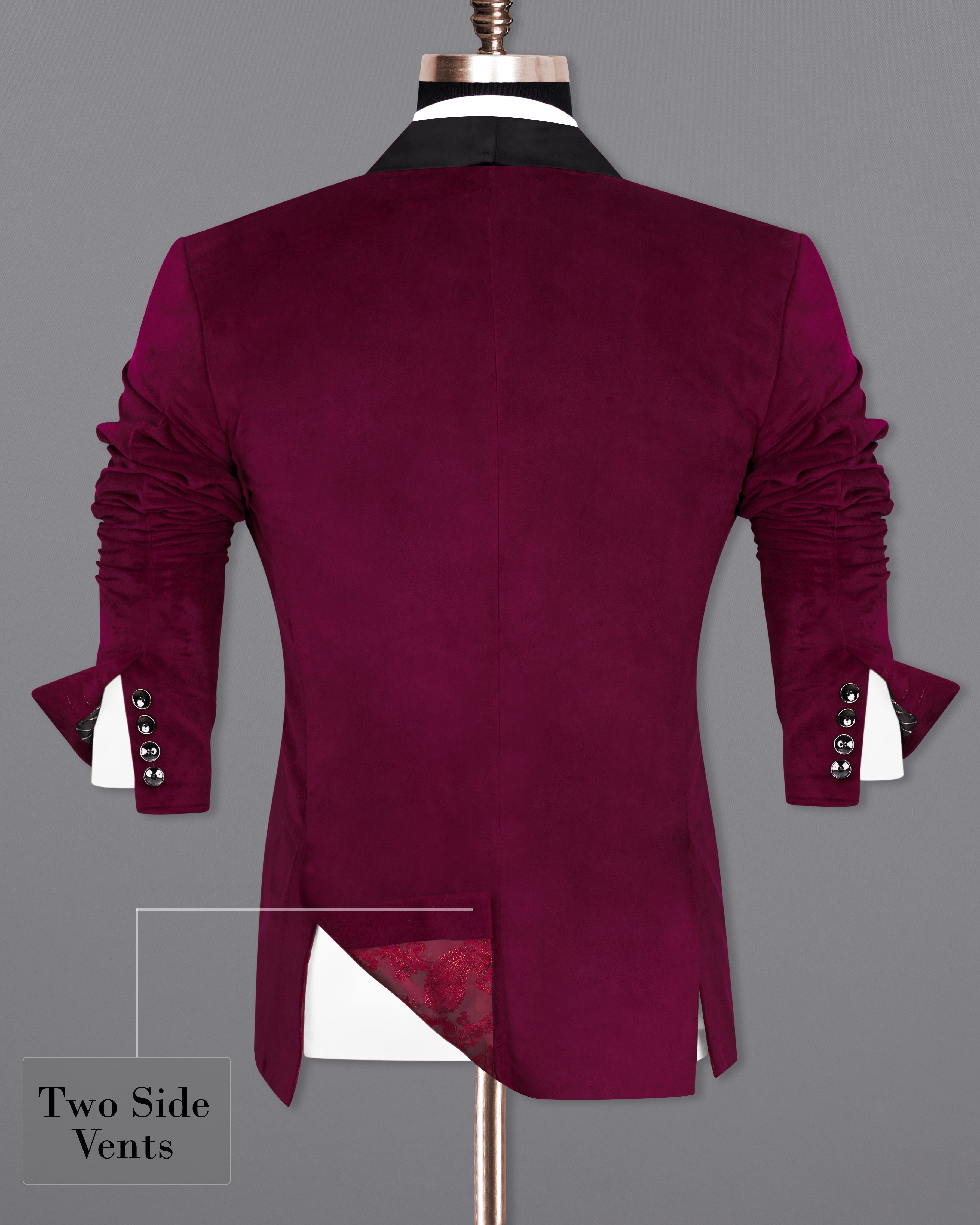 Barossa Maroon Single Breasted Velvet Designer Suit ST2239-SB-36, ST2239-SB-38, ST2239-SB-40, ST2239-SB-42, ST2239-SB-44, ST2239-SB-46, ST2239-SB-48, ST2239-SB-50, ST2239-SB-52, ST2239-SB-54, ST2239-SB-56, ST2239-SB-58, ST2239-SB-60