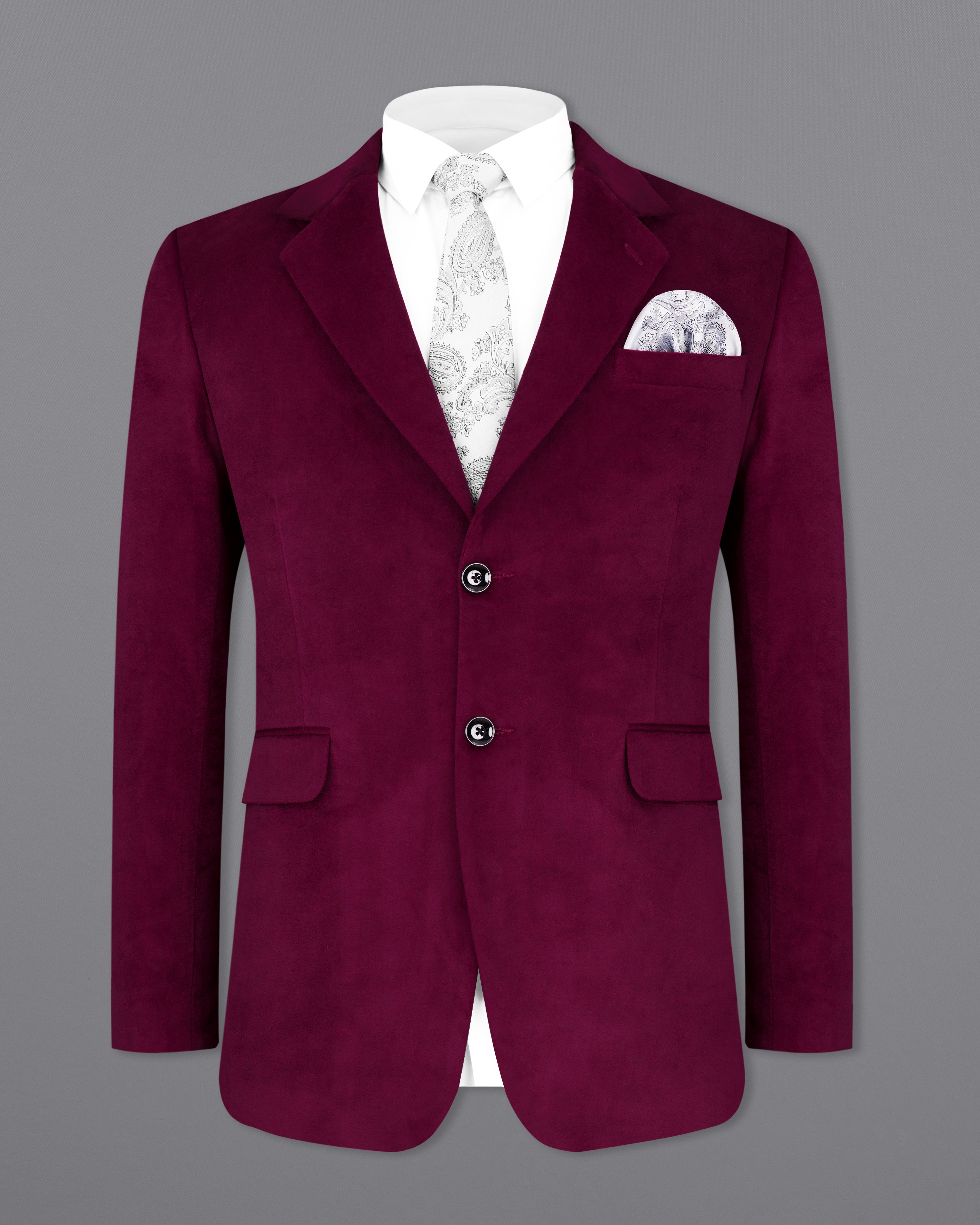 Barossa Maroon Single Breasted Velvet Designer Suit ST2239-SB-36, ST2239-SB-38, ST2239-SB-40, ST2239-SB-42, ST2239-SB-44, ST2239-SB-46, ST2239-SB-48, ST2239-SB-50, ST2239-SB-52, ST2239-SB-54, ST2239-SB-56, ST2239-SB-58, ST2239-SB-60