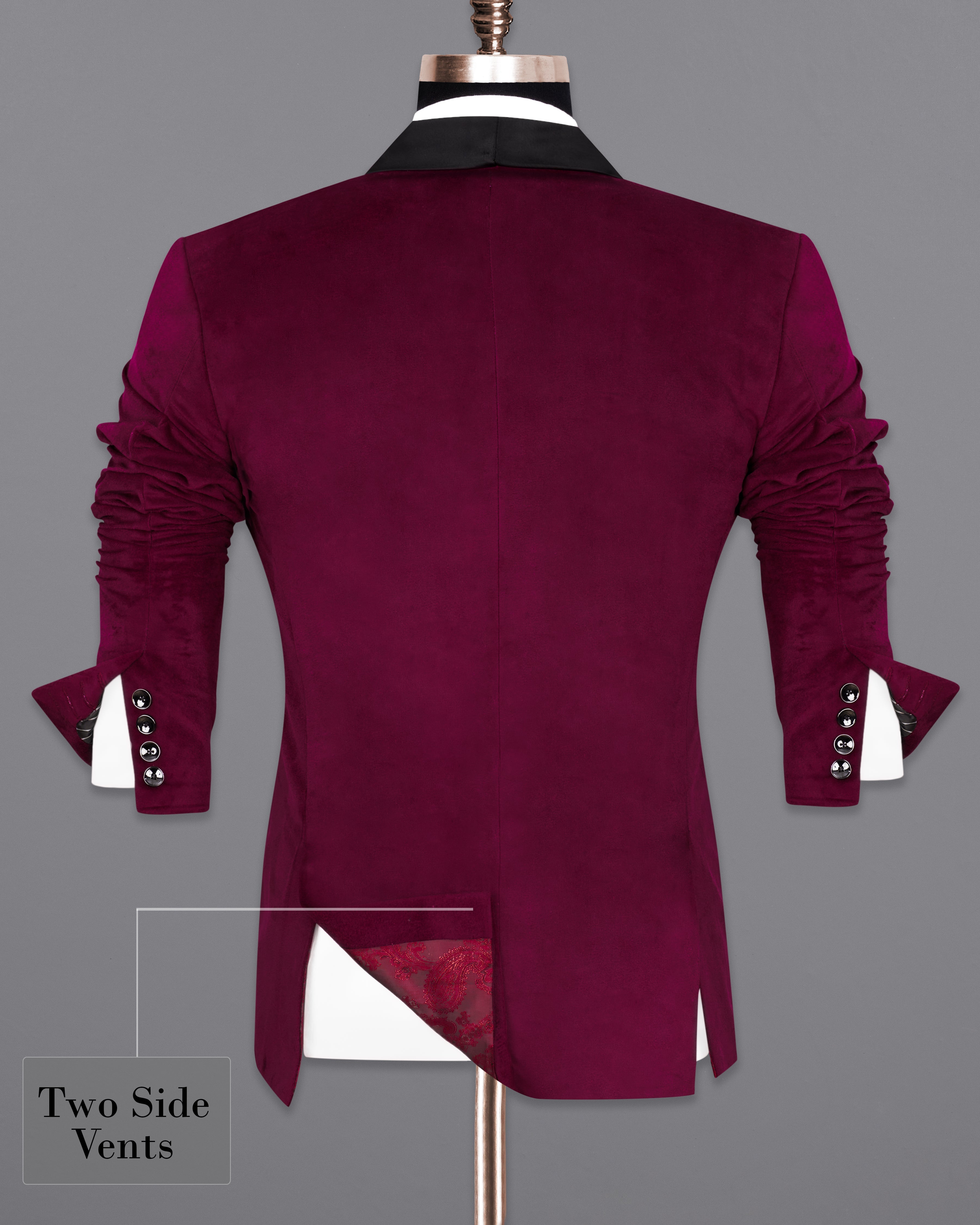 Castro Maroon Velvet Tuxedo Designer Suit ST2242-BKL-36, ST2242-BKL-38, ST2242-BKL-40, ST2242-BKL-42, ST2242-BKL-44, ST2242-BKL-46, ST2242-BKL-48, ST2242-BKL-50, ST2242-BKL-52, ST2242-BKL-54, ST2242-BKL-56, ST2242-BKL-58, ST2242-BKL-60