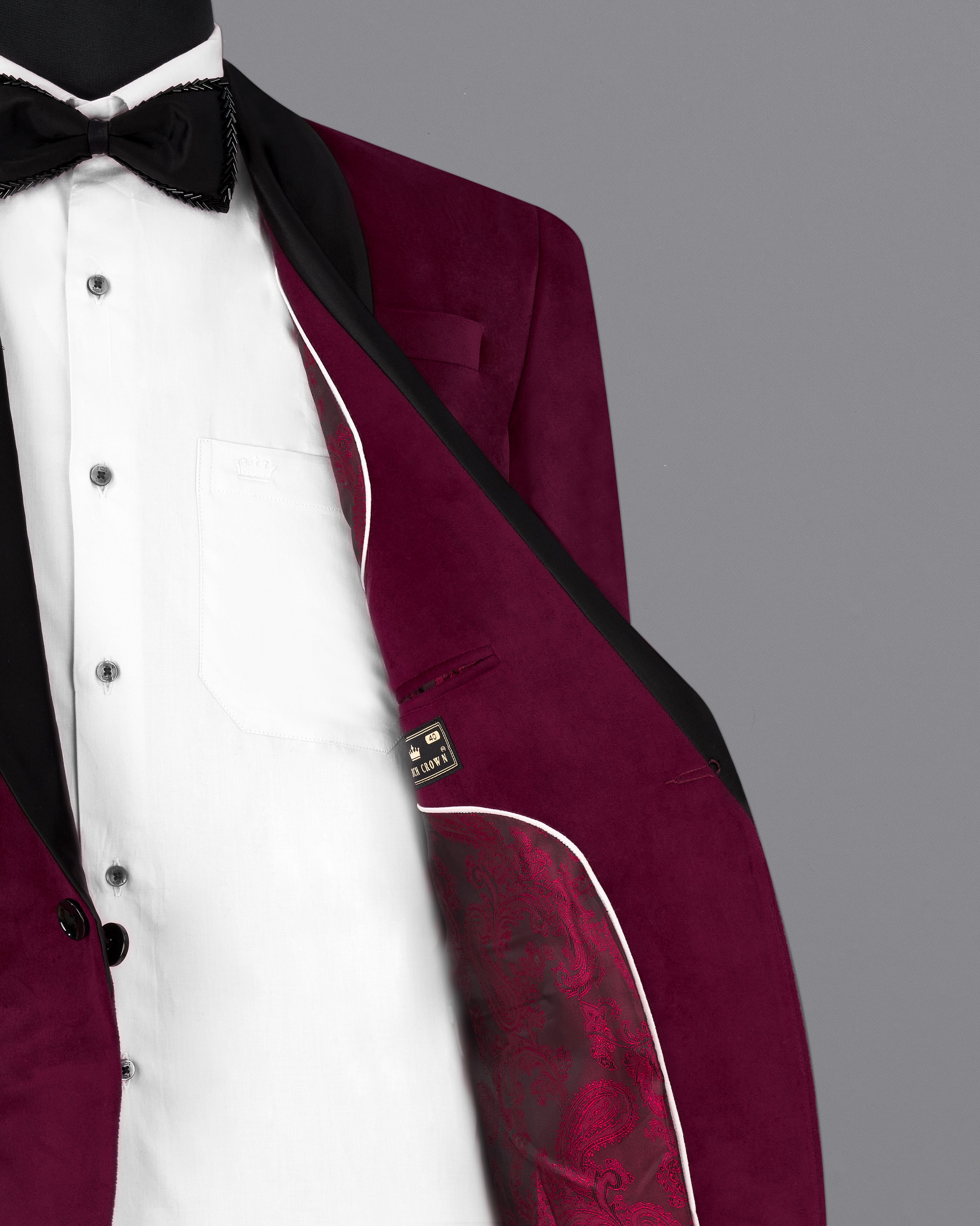 Castro Maroon Velvet Tuxedo Designer Suit ST2242-BKL-36, ST2242-BKL-38, ST2242-BKL-40, ST2242-BKL-42, ST2242-BKL-44, ST2242-BKL-46, ST2242-BKL-48, ST2242-BKL-50, ST2242-BKL-52, ST2242-BKL-54, ST2242-BKL-56, ST2242-BKL-58, ST2242-BKL-60