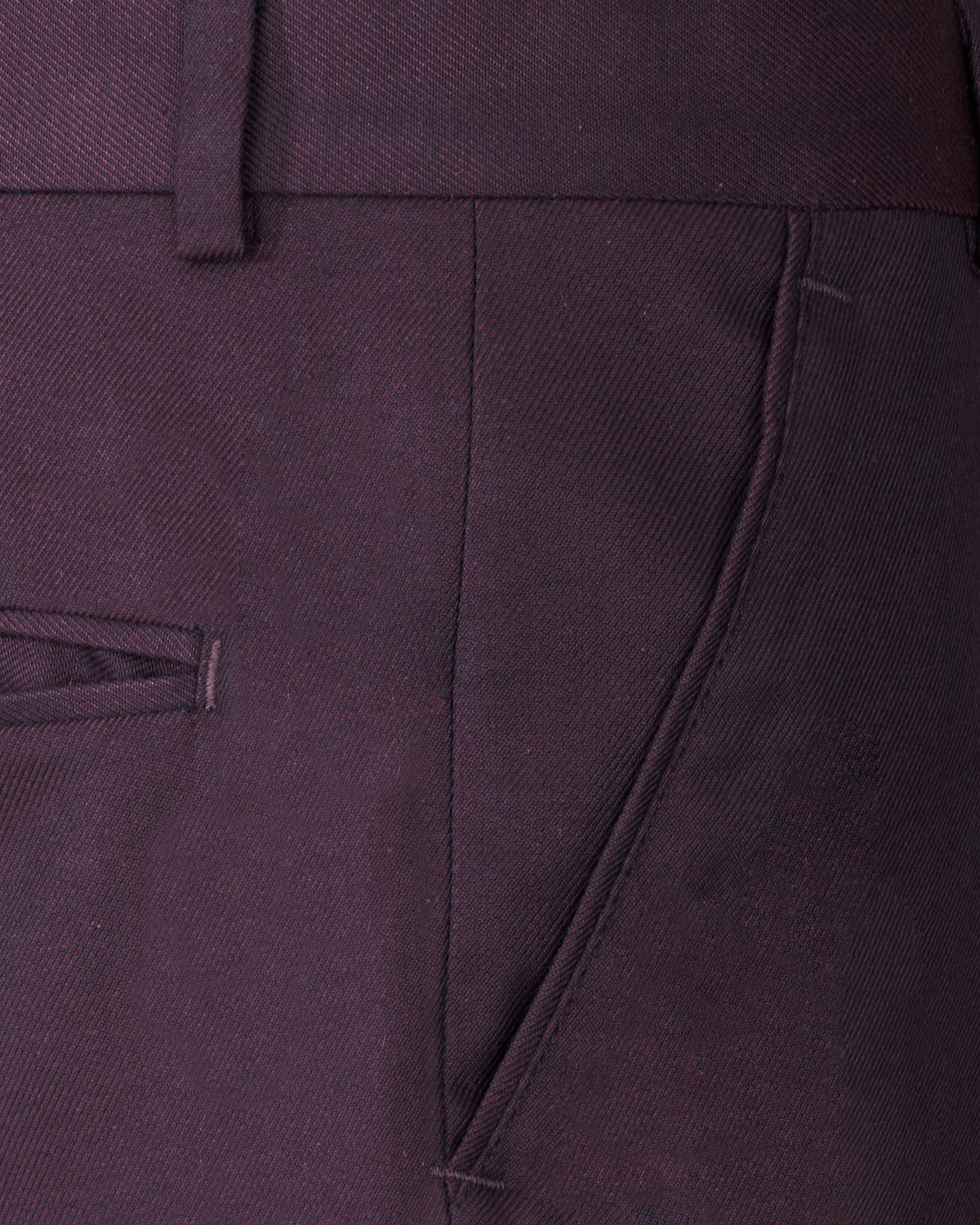 Eclipse Wine Cross Placket Bandhgala Suit