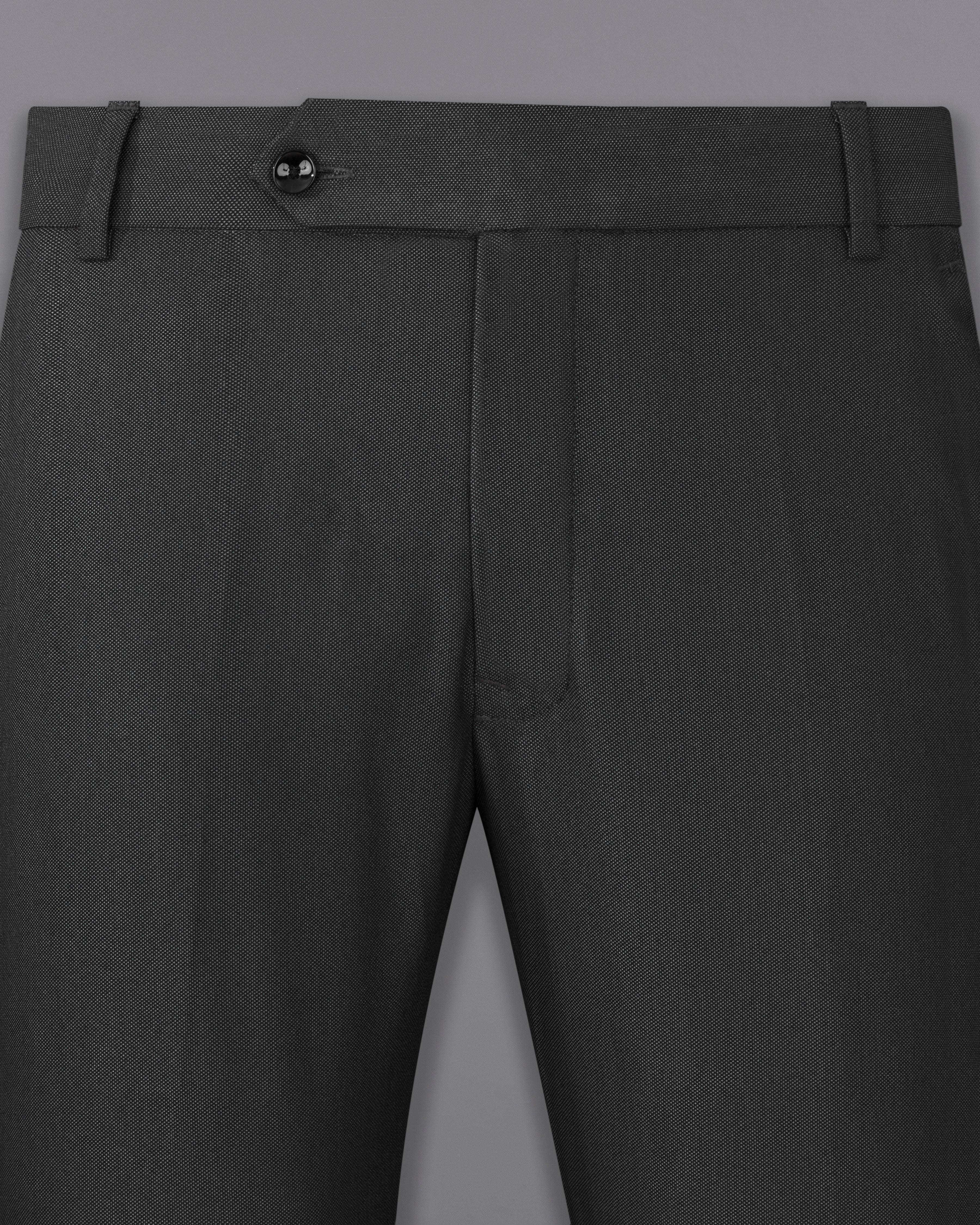 Charcoal Gray Premium Cotton Bandhgala Suit