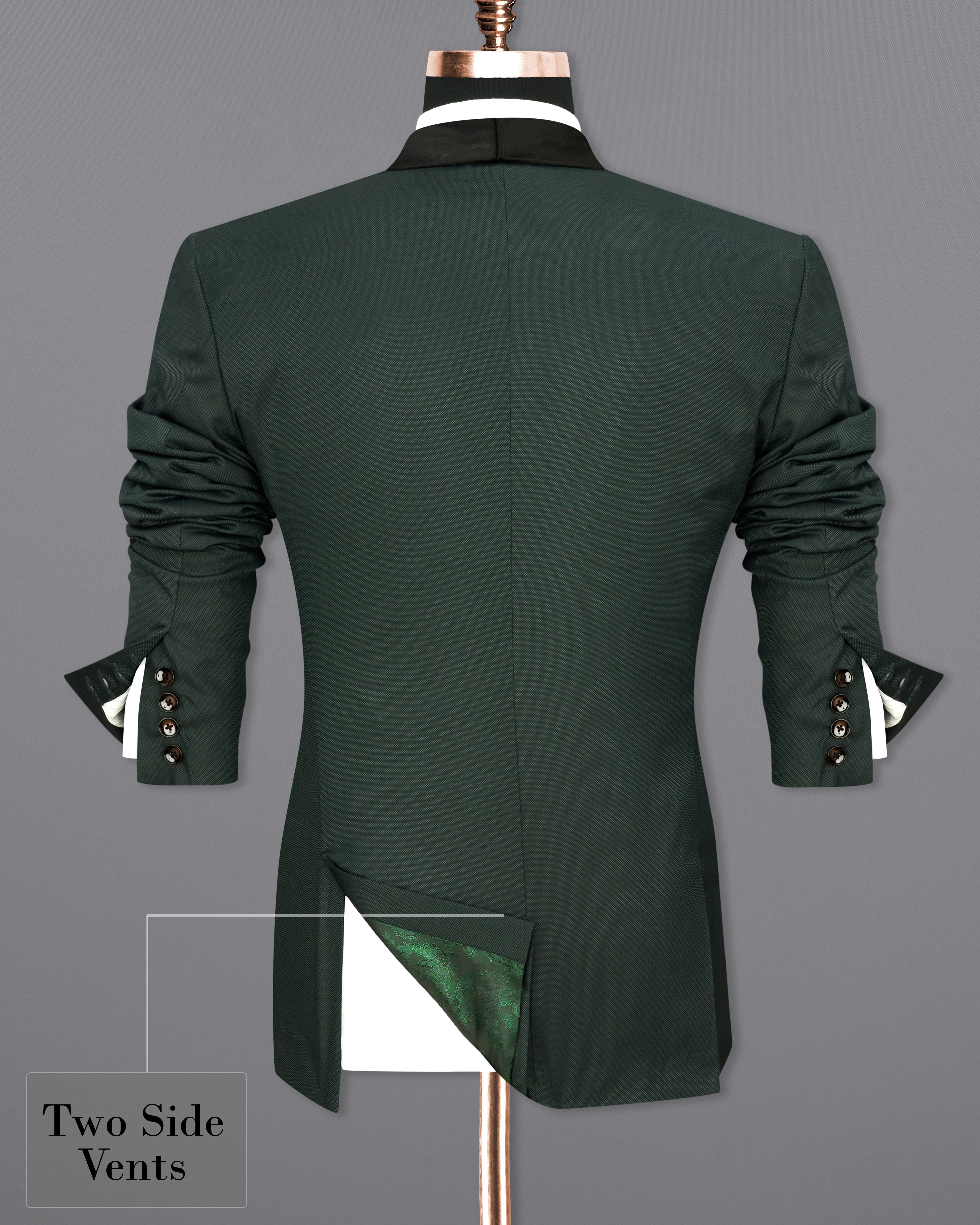 Heavy Metal Green Tuxedo Suit