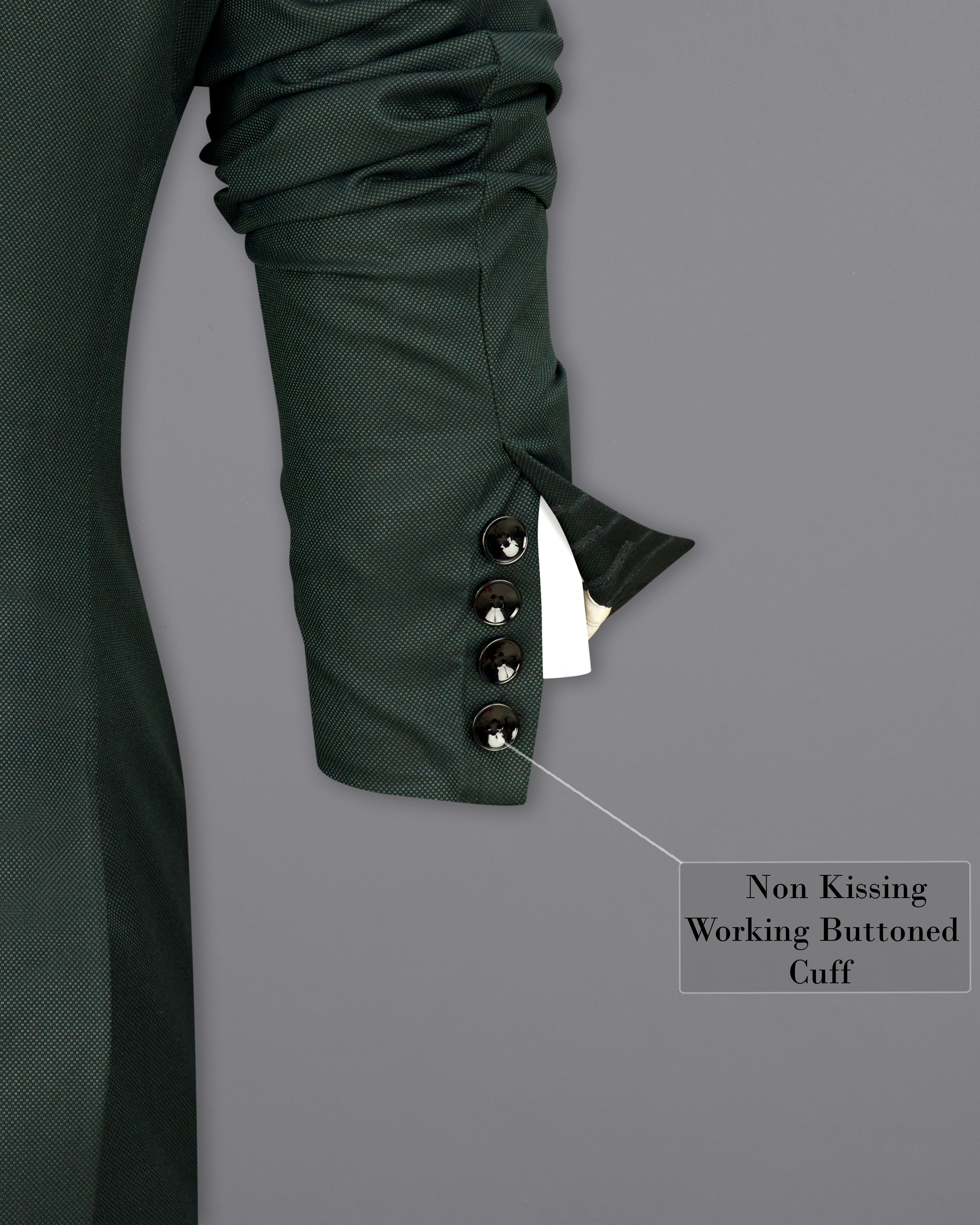 Heavy Metal Green Tuxedo Suit