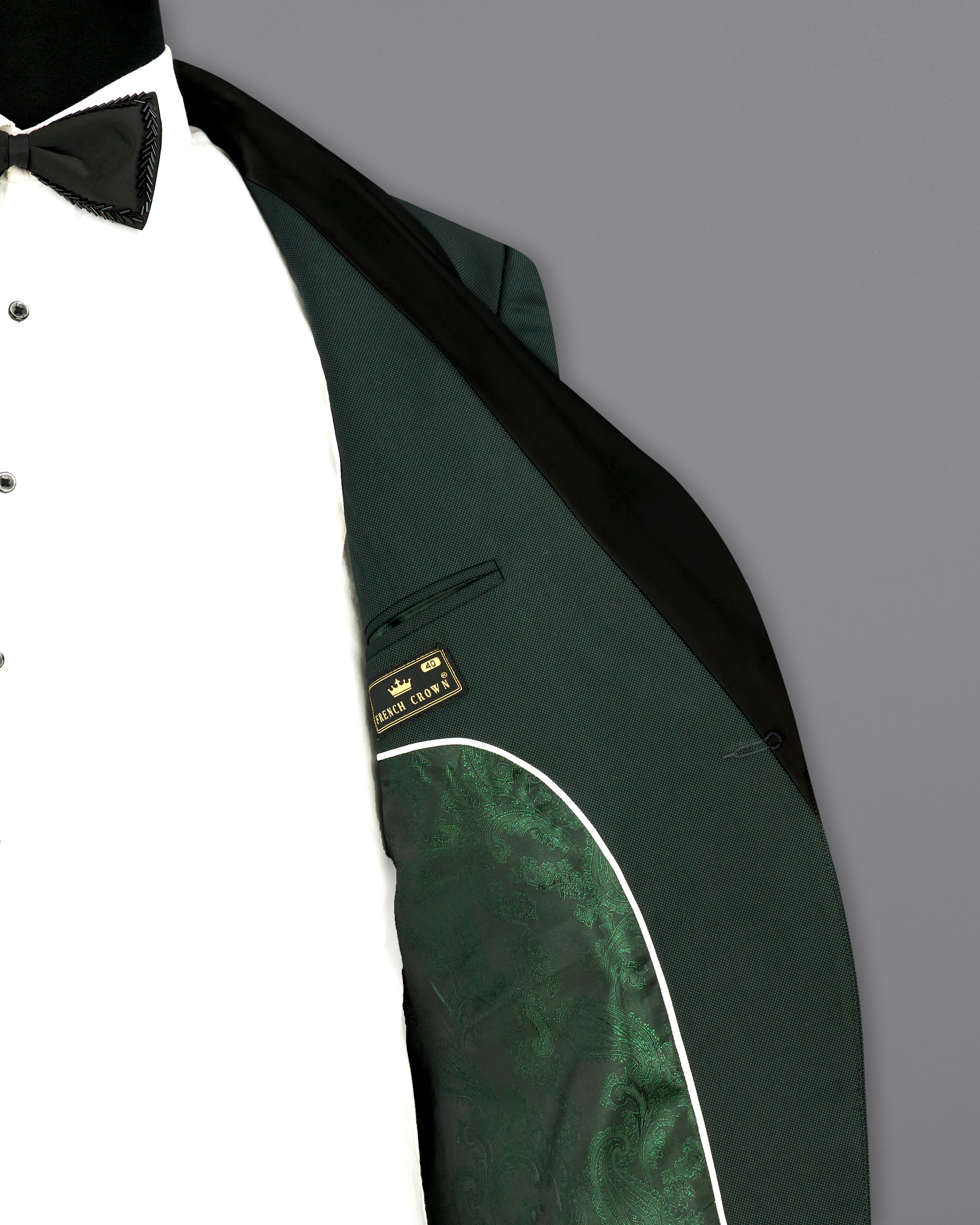 Heavy Metal Green Tuxedo Suit