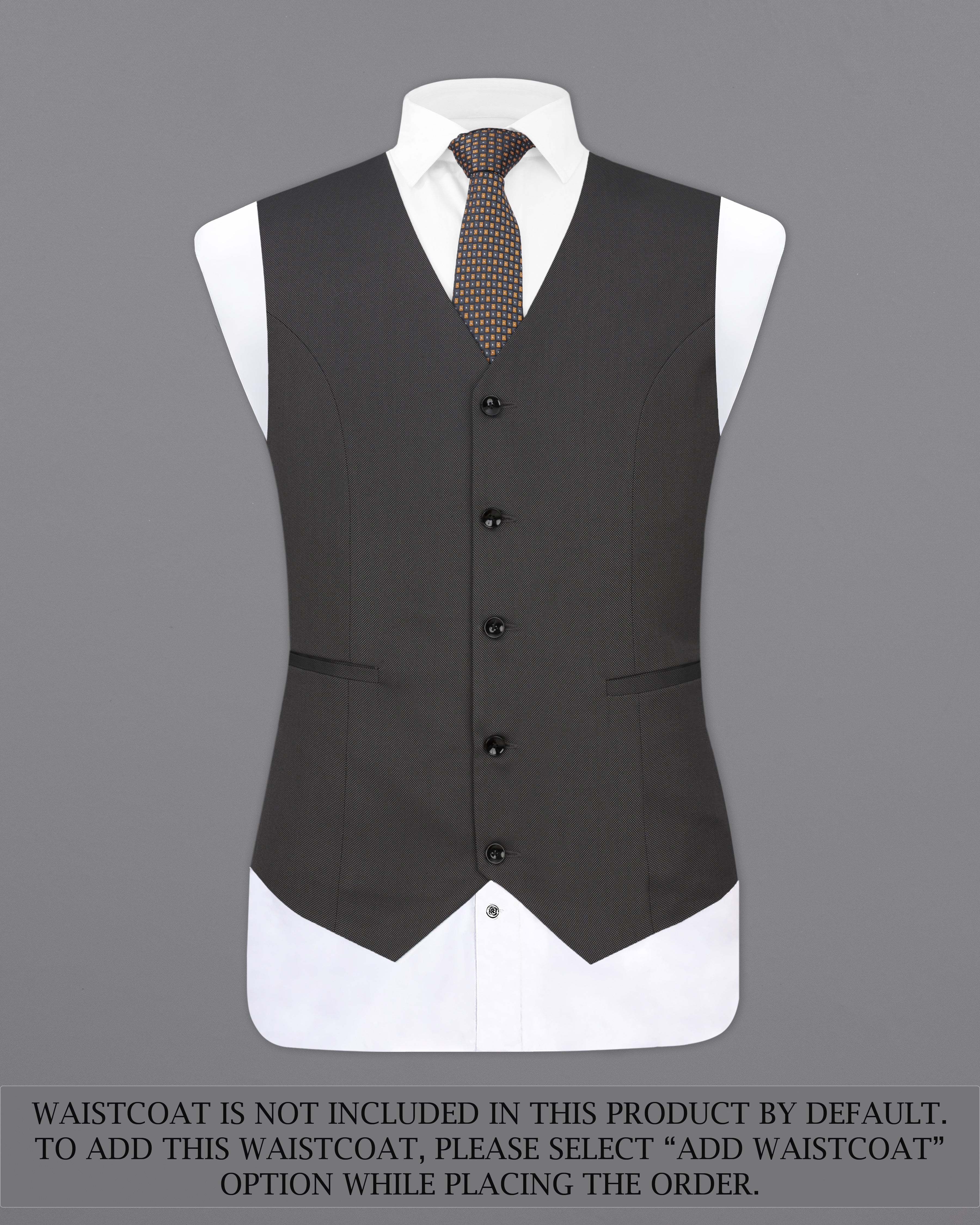 Fuscous Grey Tuxedo Suit