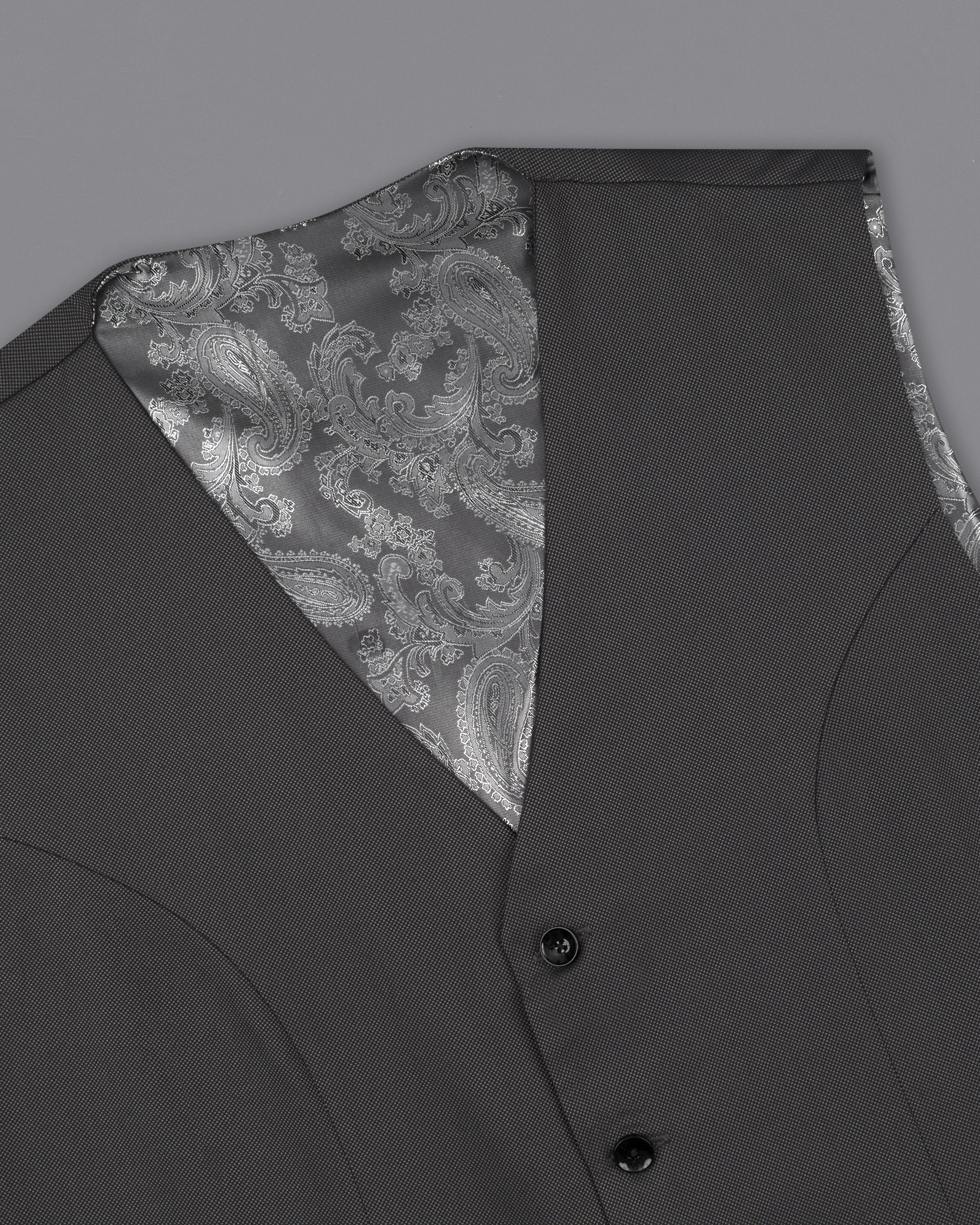 Fuscous Grey Tuxedo Suit