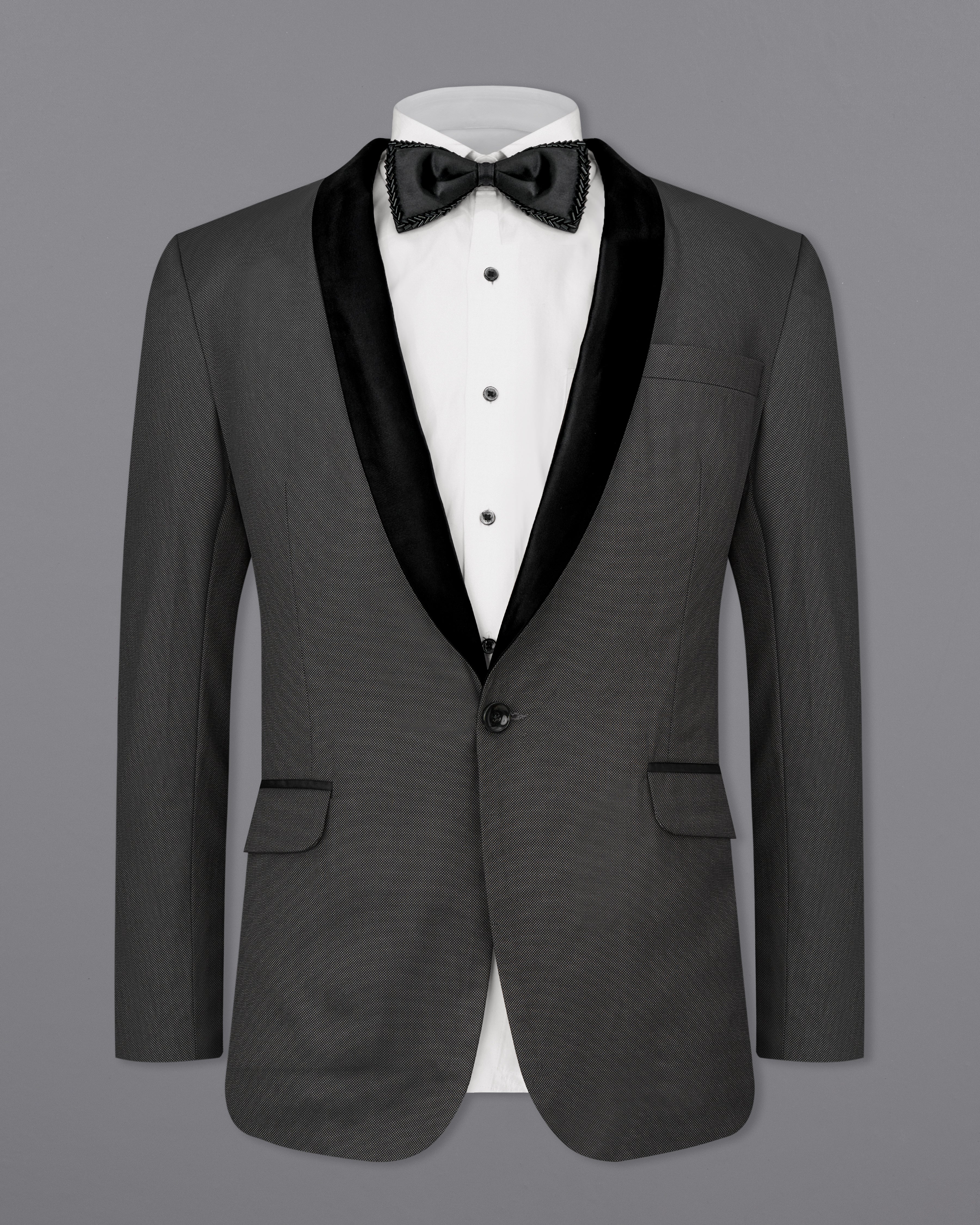 Fuscous Grey Tuxedo Suit