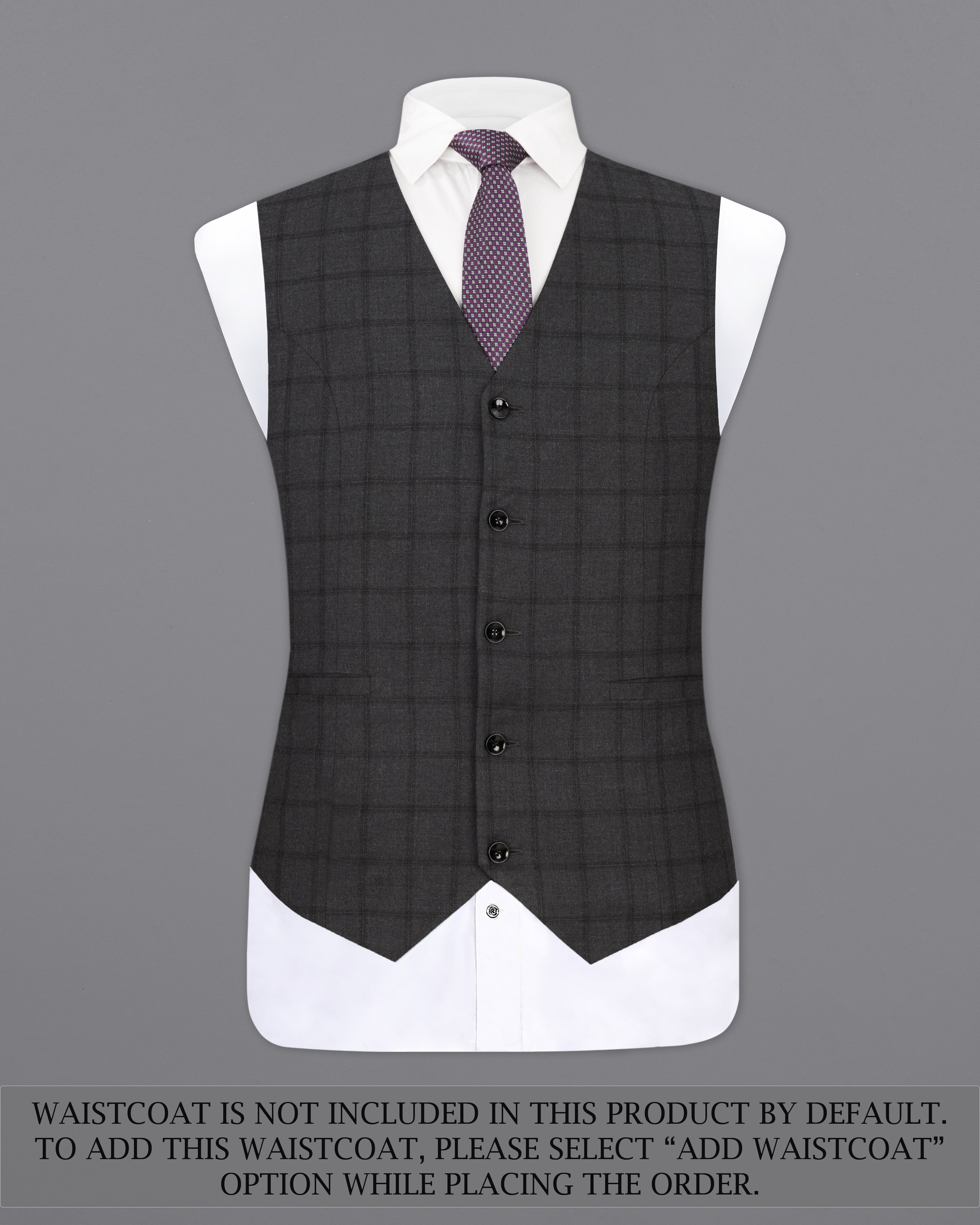 Baltic Black Windowpane Single Breasted Suit ST2311-SB-36, ST2311-SB-38, ST2311-SB-40, ST2311-SB-42, ST2311-SB-44, ST2311-SB-46, ST2311-SB-48, ST2311-SB-50, ST2311-SB-52, ST2311-SB-54, ST2311-SB-56, ST2311-SB-58, ST2311-SB-60