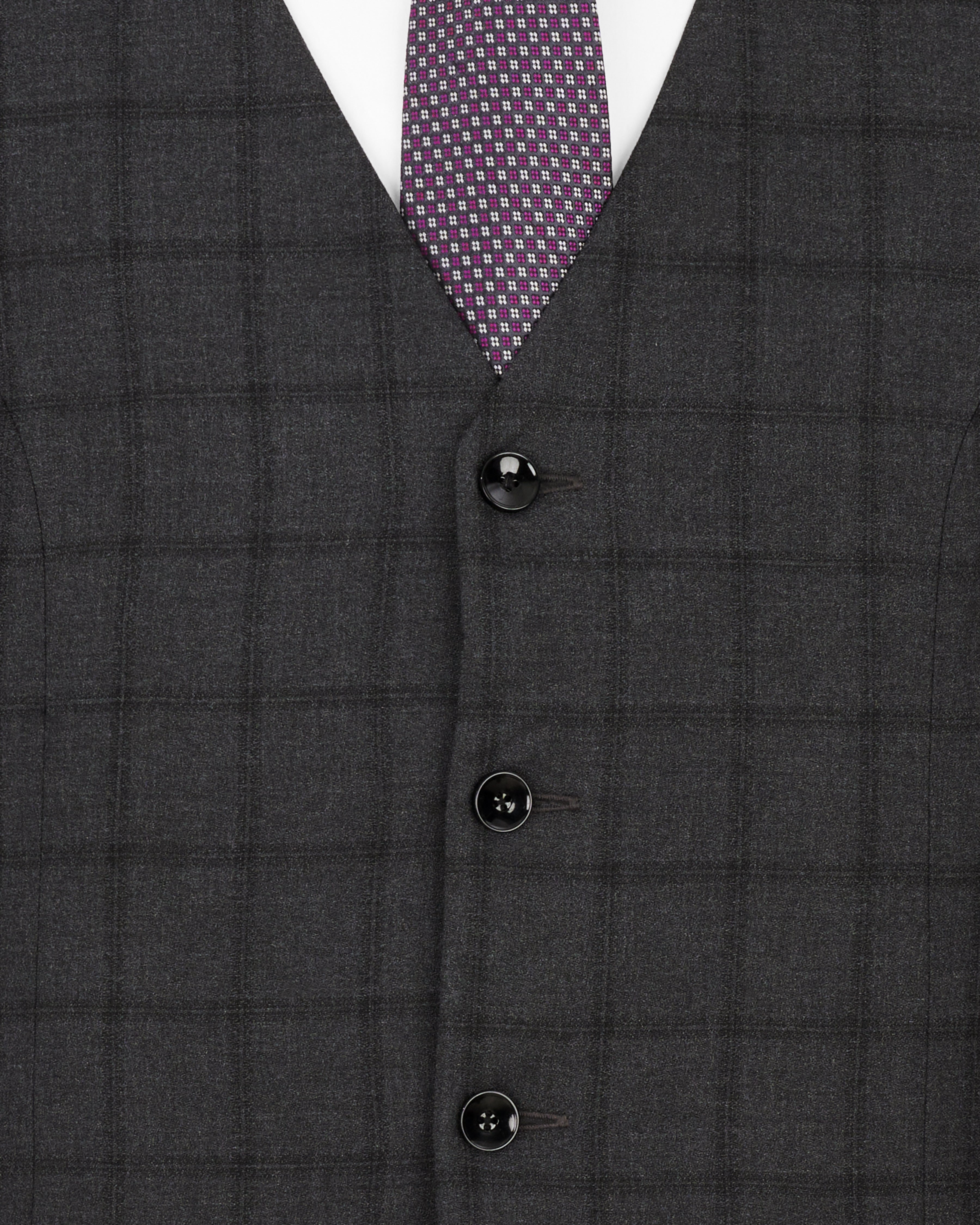 Baltic Black Windowpane Single Breasted Suit ST2311-SB-36, ST2311-SB-38, ST2311-SB-40, ST2311-SB-42, ST2311-SB-44, ST2311-SB-46, ST2311-SB-48, ST2311-SB-50, ST2311-SB-52, ST2311-SB-54, ST2311-SB-56, ST2311-SB-58, ST2311-SB-60