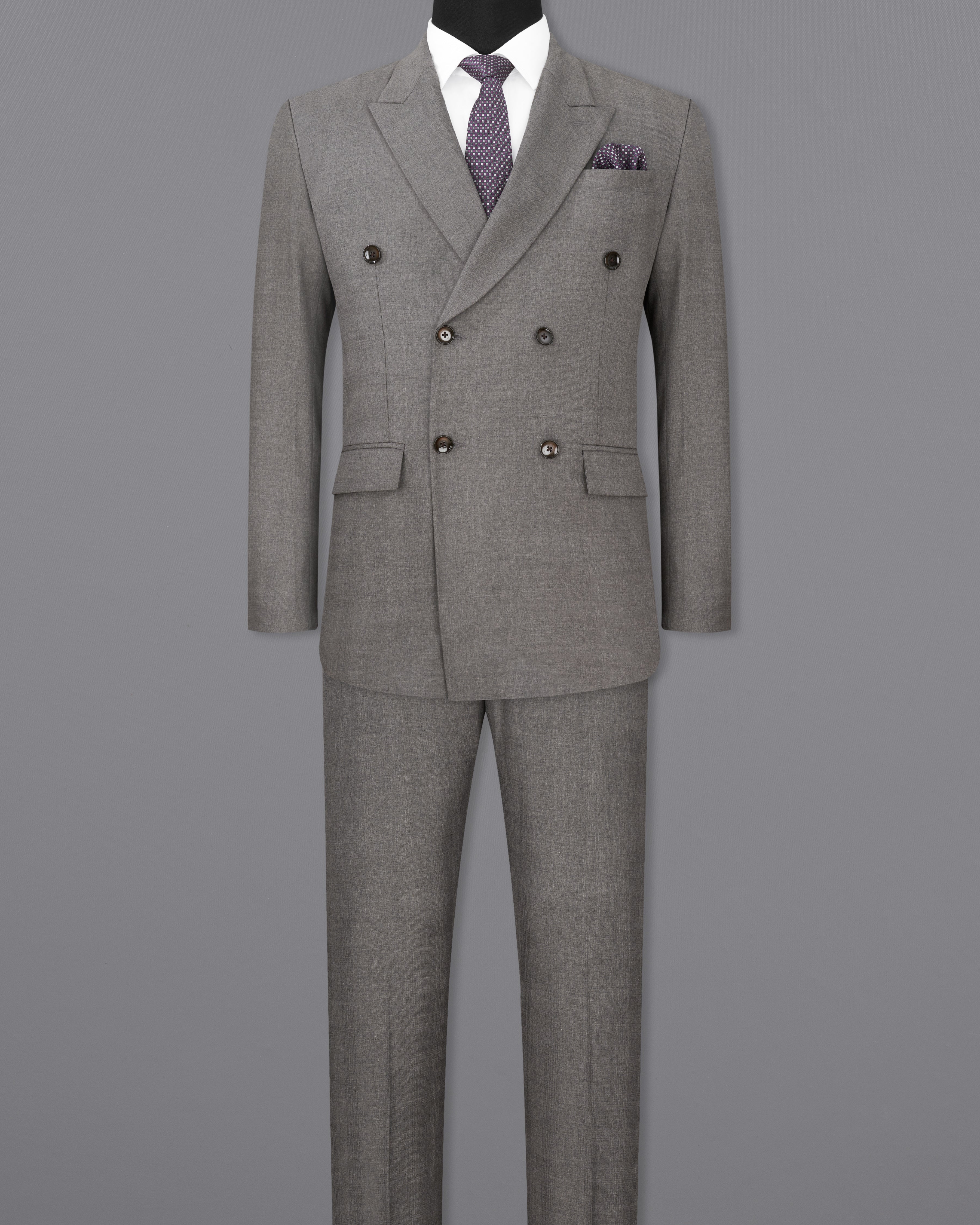 Chicago Gray Double Breasted Suit ST2315-DB-36, ST2315-DB-38, ST2315-DB-40, ST2315-DB-42, ST2315-DB-44, ST2315-DB-46, ST2315-DB-48, ST2315-DB-50, ST2315-DB-52, ST2315-DB-54, ST2315-DB-56, ST2315-DB-58, ST2315-DB-60