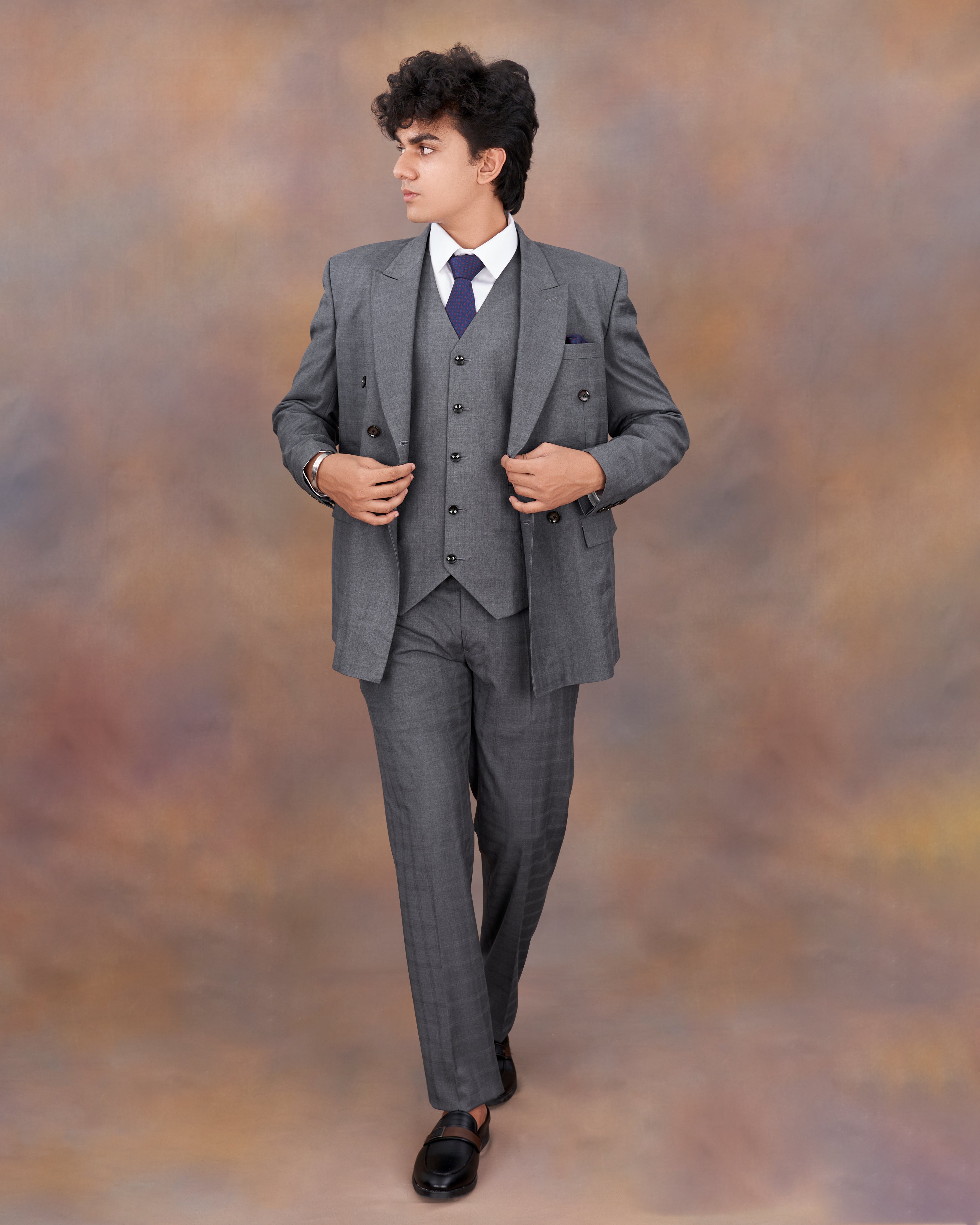 Wenge Gray Double Breasted Suit ST2327-DB-36, ST2327-DB-38, ST2327-DB-40, ST2327-DB-42, ST2327-DB-44, ST2327-DB-46, ST2327-DB-48, ST2327-DB-50, ST2327-DB-52, ST2327-DB-54, ST2327-DB-56, ST2327-DB-58, ST2327-DB-60