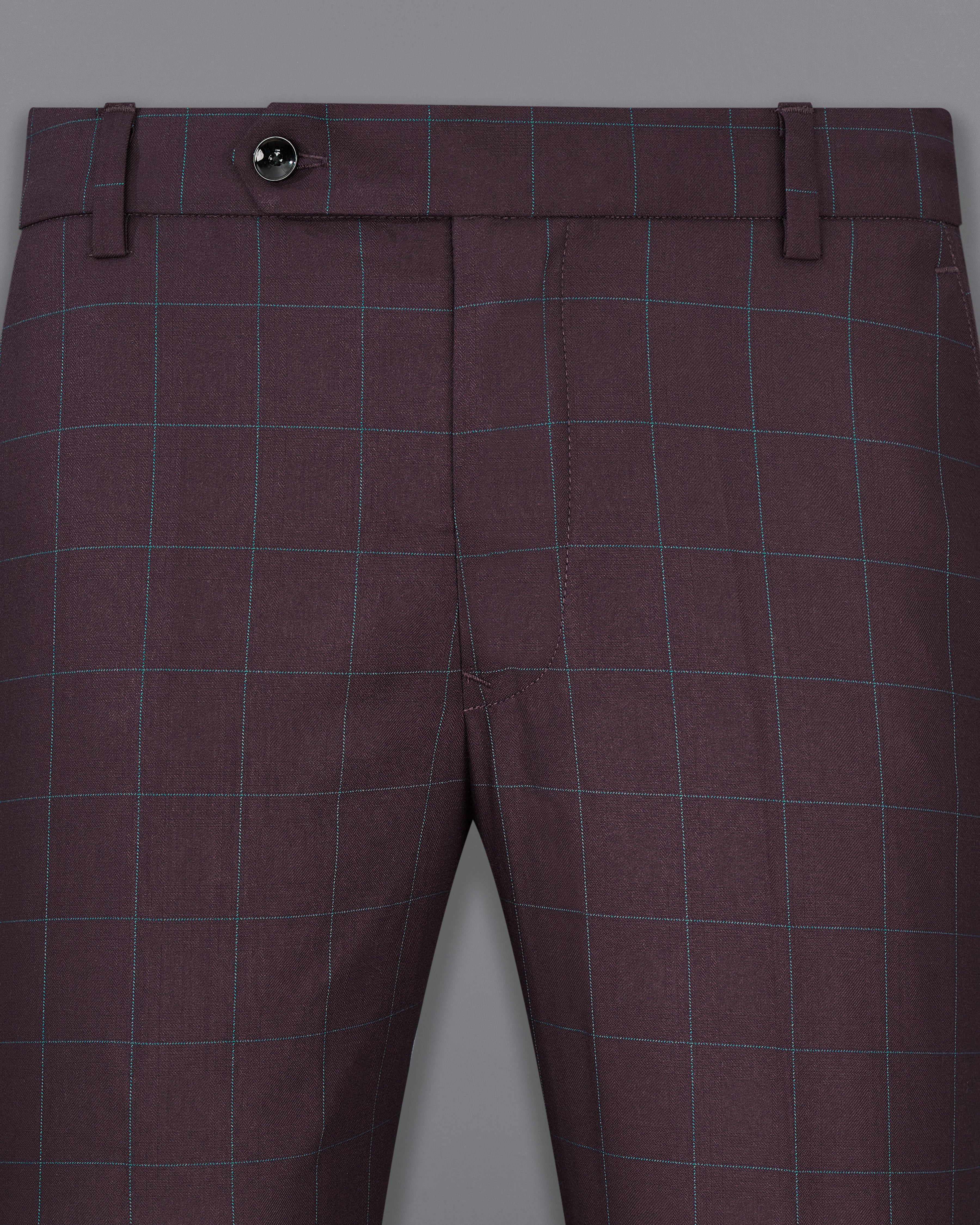 Thunder Maroon Windowpane Cross Buttoned Bandhgala Suit ST2332-CBG-36, ST2332-CBG-38, ST2332-CBG-40, ST2332-CBG-42, ST2332-CBG-44, ST2332-CBG-46, ST2332-CBG-48, ST2332-CBG-50, ST2332-CBG-52, ST2332-CBG-54, ST2332-CBG-56, ST2332-CBG-58, ST2332-CBG-60	