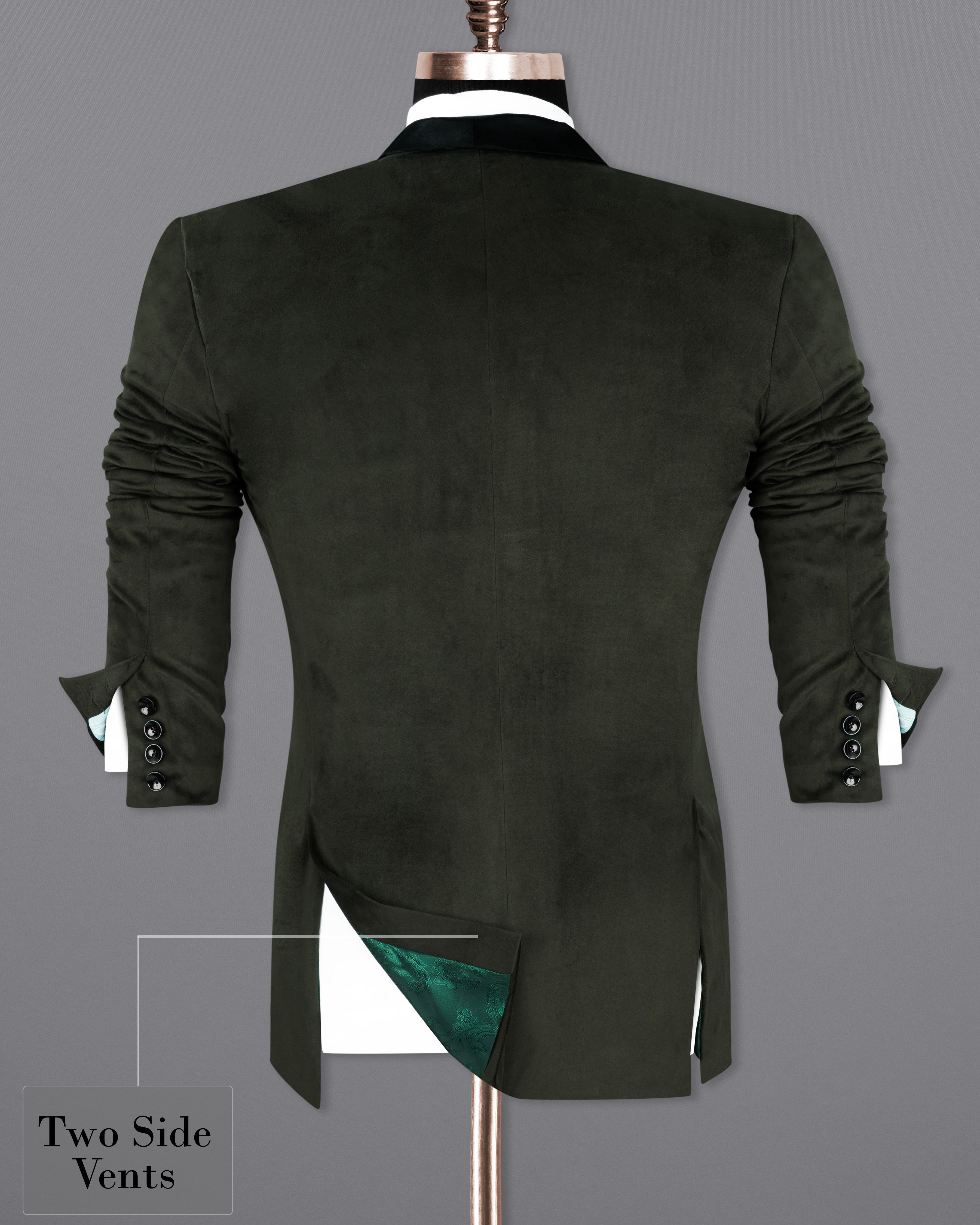 Zeus Green Velvet Designer Tuxedo Suit ST2335-BKL-D209-36, ST2335-BKL-D209-38, ST2335-BKL-D209-40, ST2335-BKL-D209-42, ST2335-BKL-D209-44, ST2335-BKL-D209-46, ST2335-BKL-D209-48, ST2335-BKL-D209-50, ST2335-BKL-D209-52, ST2335-BKL-D209-54, ST2335-BKL-D209-56, ST2335-BKL-D209-58, ST2335-BKL-D209-60