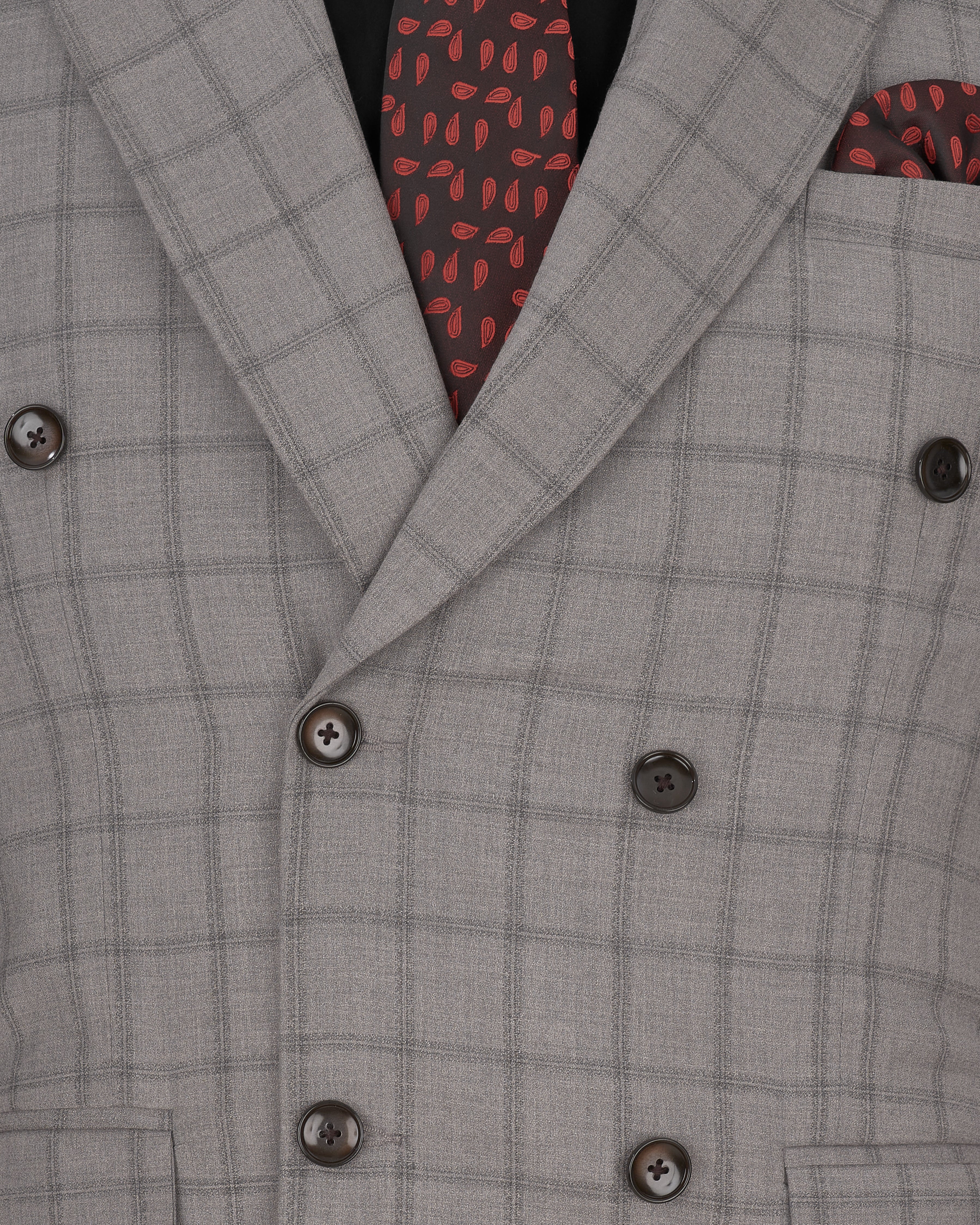 Concord Gray Plaid Double Breasted Suit ST2344-DB-36, ST2344-DB-38, ST2344-DB-40, ST2344-DB-42, ST2344-DB-44, ST2344-DB-46, ST2344-DB-48, ST2344-DB-50, ST2344-DB-52, ST2344-DB-54, ST2344-DB-56, ST2344-DB-58, ST2344-DB-60