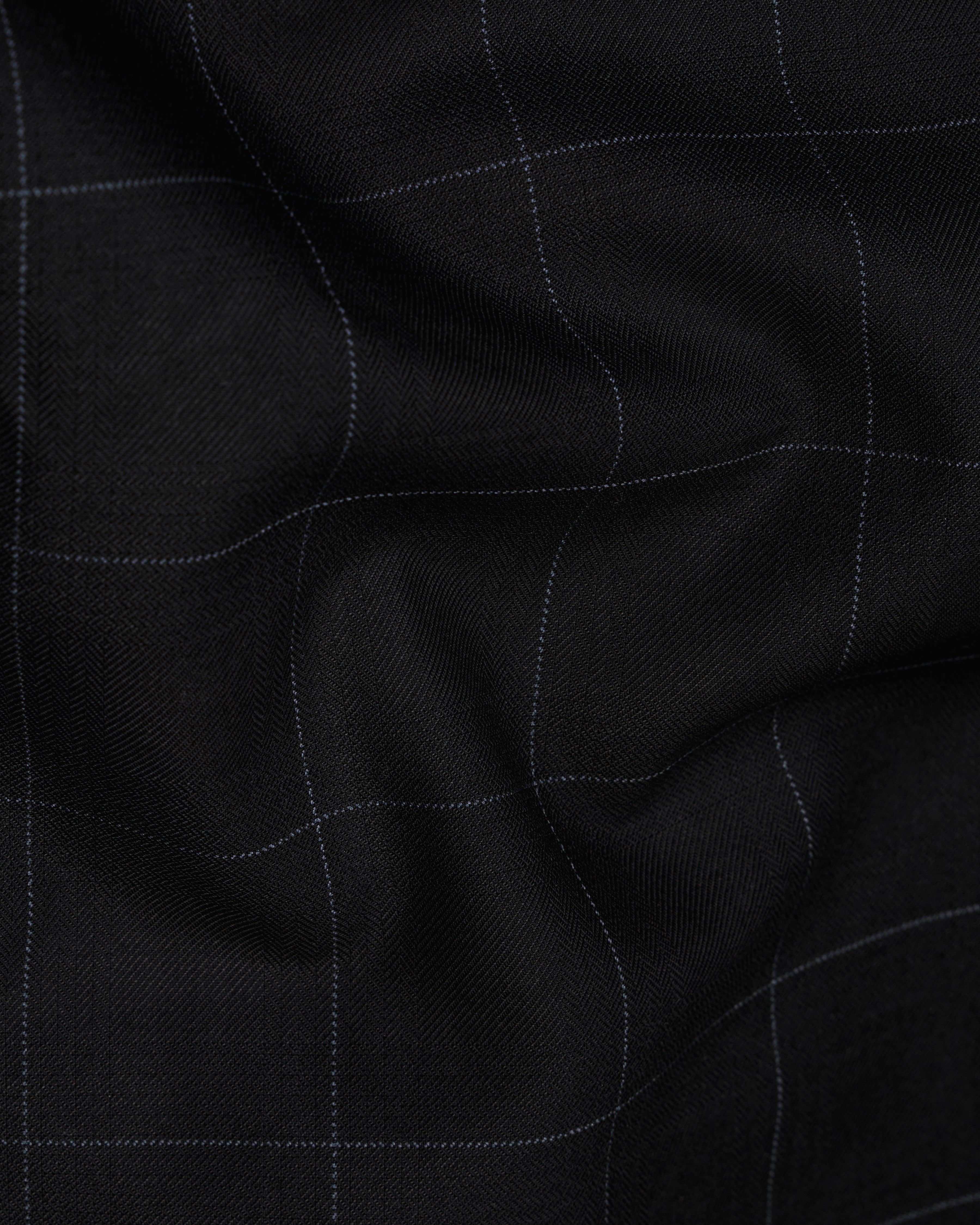 Jade Black Windowpane Single Breasted Designer Suit ST2378-D236-36, ST2378-D236-38, ST2378-D236-40, ST2378-D236-42, ST2378-D236-44, ST2378-D236-46, ST2378-D236-48, ST2378-D236-50, ST2378-D236-52, ST2378-D236-54, ST2378-D236-56, ST2378-D236-58, ST2378-D236-60