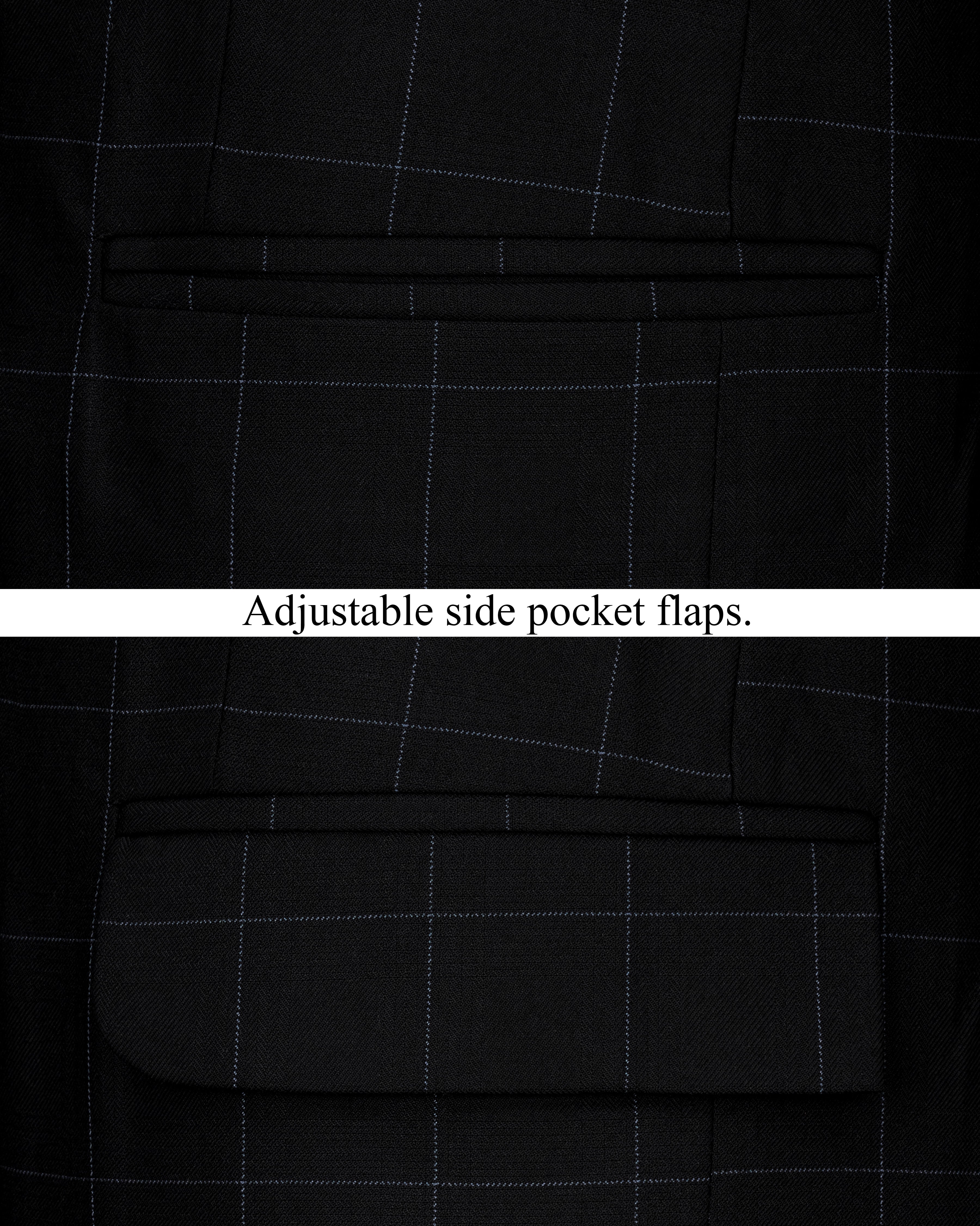 Jade Black Windowpane Single Breasted Designer Suit ST2378-D236-36, ST2378-D236-38, ST2378-D236-40, ST2378-D236-42, ST2378-D236-44, ST2378-D236-46, ST2378-D236-48, ST2378-D236-50, ST2378-D236-52, ST2378-D236-54, ST2378-D236-56, ST2378-D236-58, ST2378-D236-60