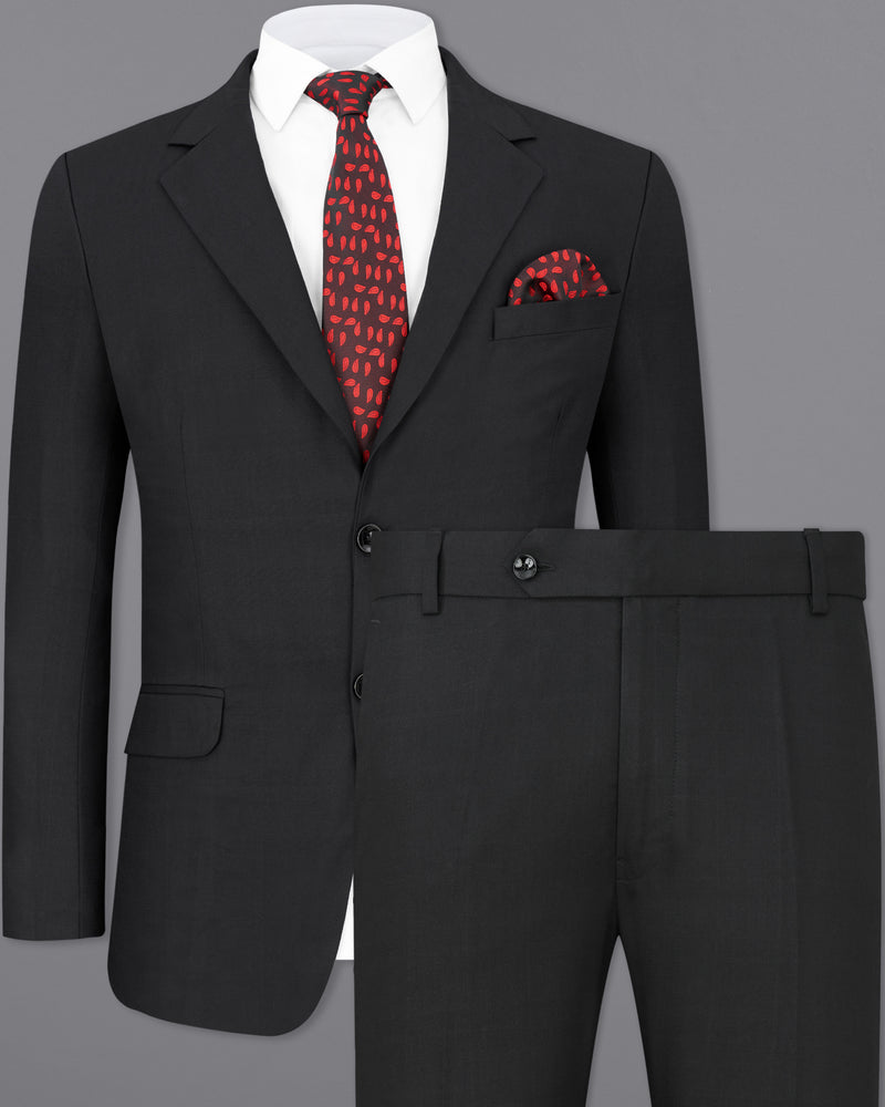 Grey Wool Rich Suit
