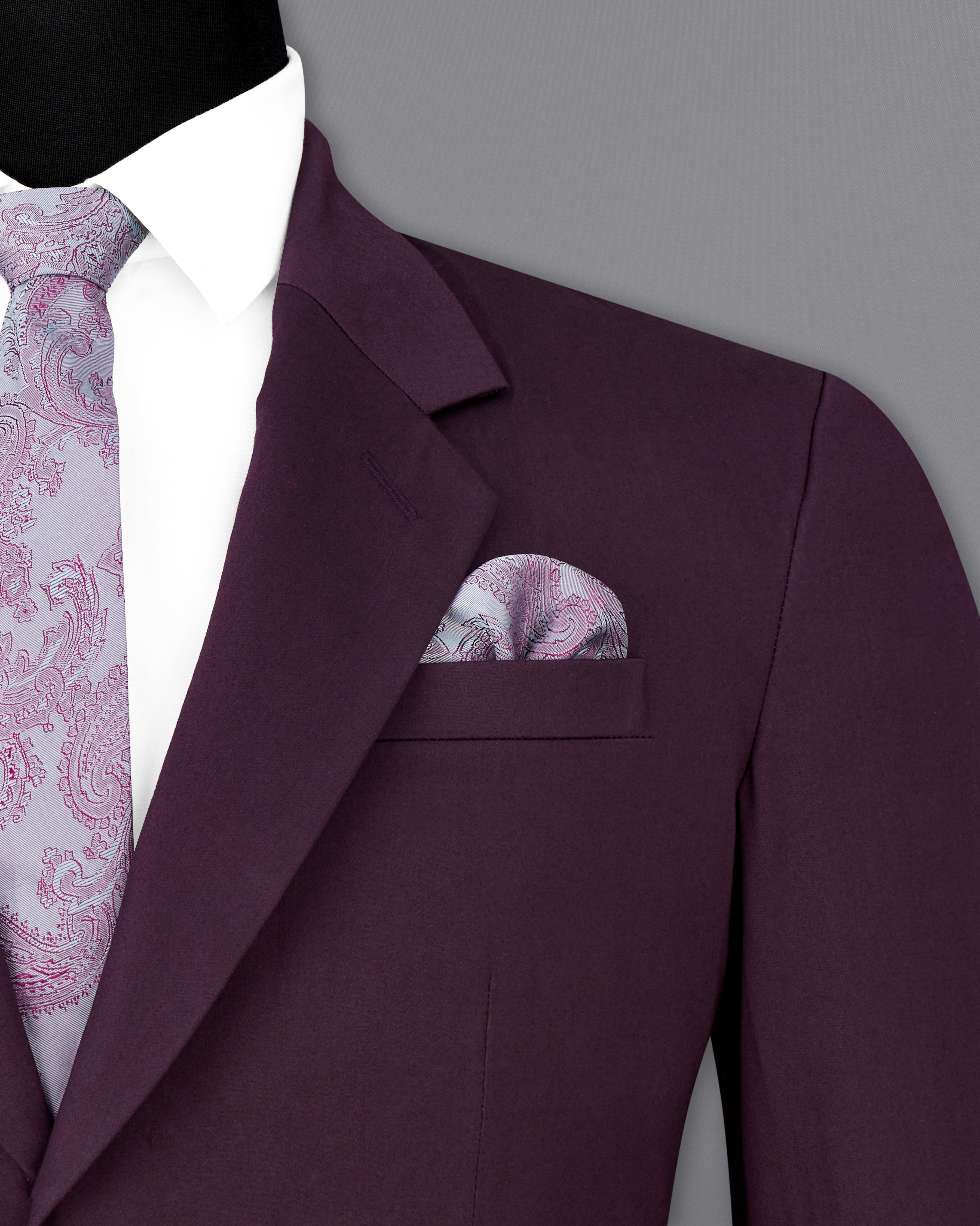 Eclipse Maroon Premium Cotton Single Breasted Suit ST2491-SB-36, ST2491-SB-38, ST2491-SB-40, ST2491-SB-42, ST2491-SB-44, ST2491-SB-46, ST2491-SB-48, ST2491-SB-50, ST2491-SB-52, ST2491-SB-54, ST2491-SB-56, ST2491-SB-58, ST2491-SB-60