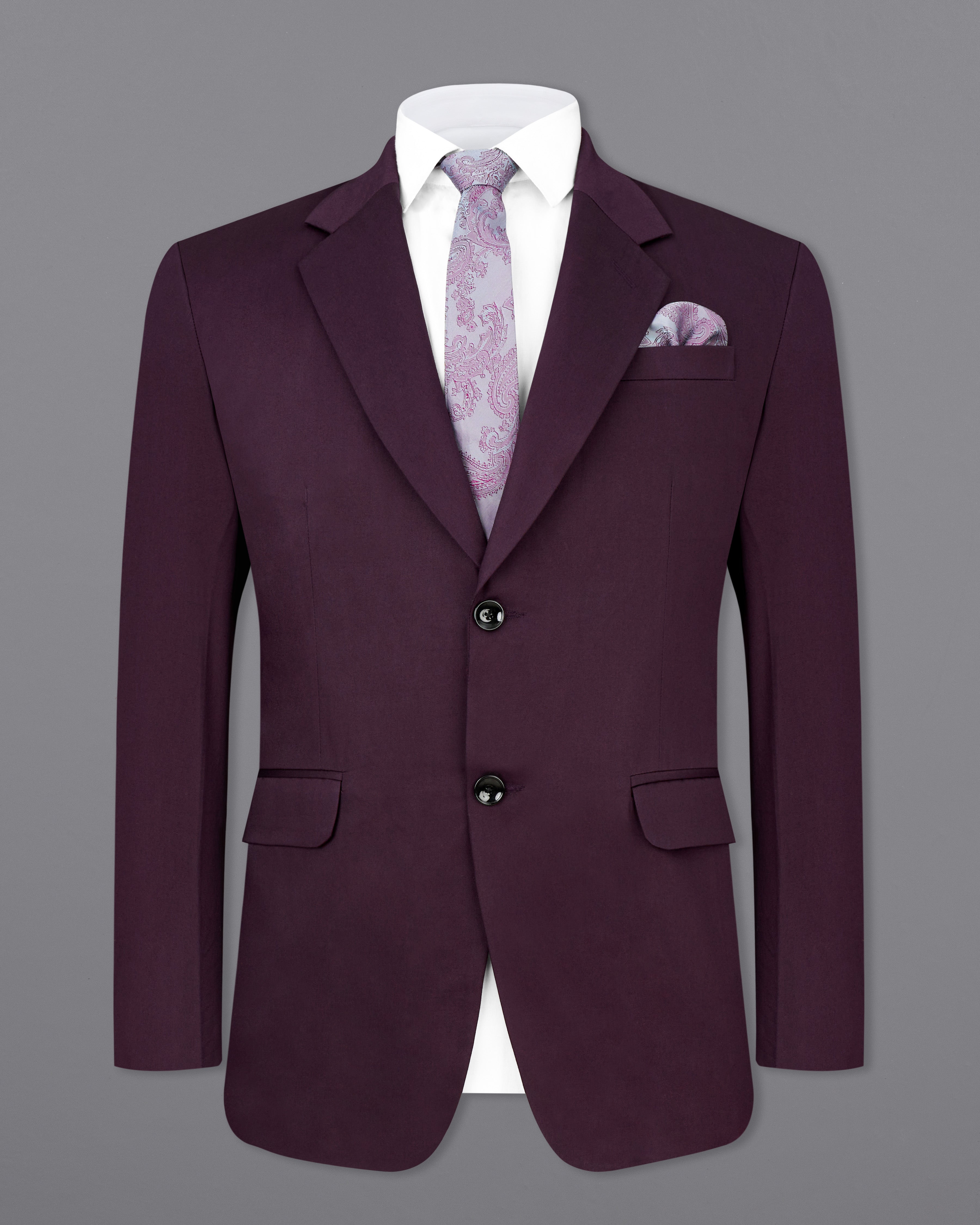 Eclipse Maroon Premium Cotton Single Breasted Suit ST2491-SB-36, ST2491-SB-38, ST2491-SB-40, ST2491-SB-42, ST2491-SB-44, ST2491-SB-46, ST2491-SB-48, ST2491-SB-50, ST2491-SB-52, ST2491-SB-54, ST2491-SB-56, ST2491-SB-58, ST2491-SB-60