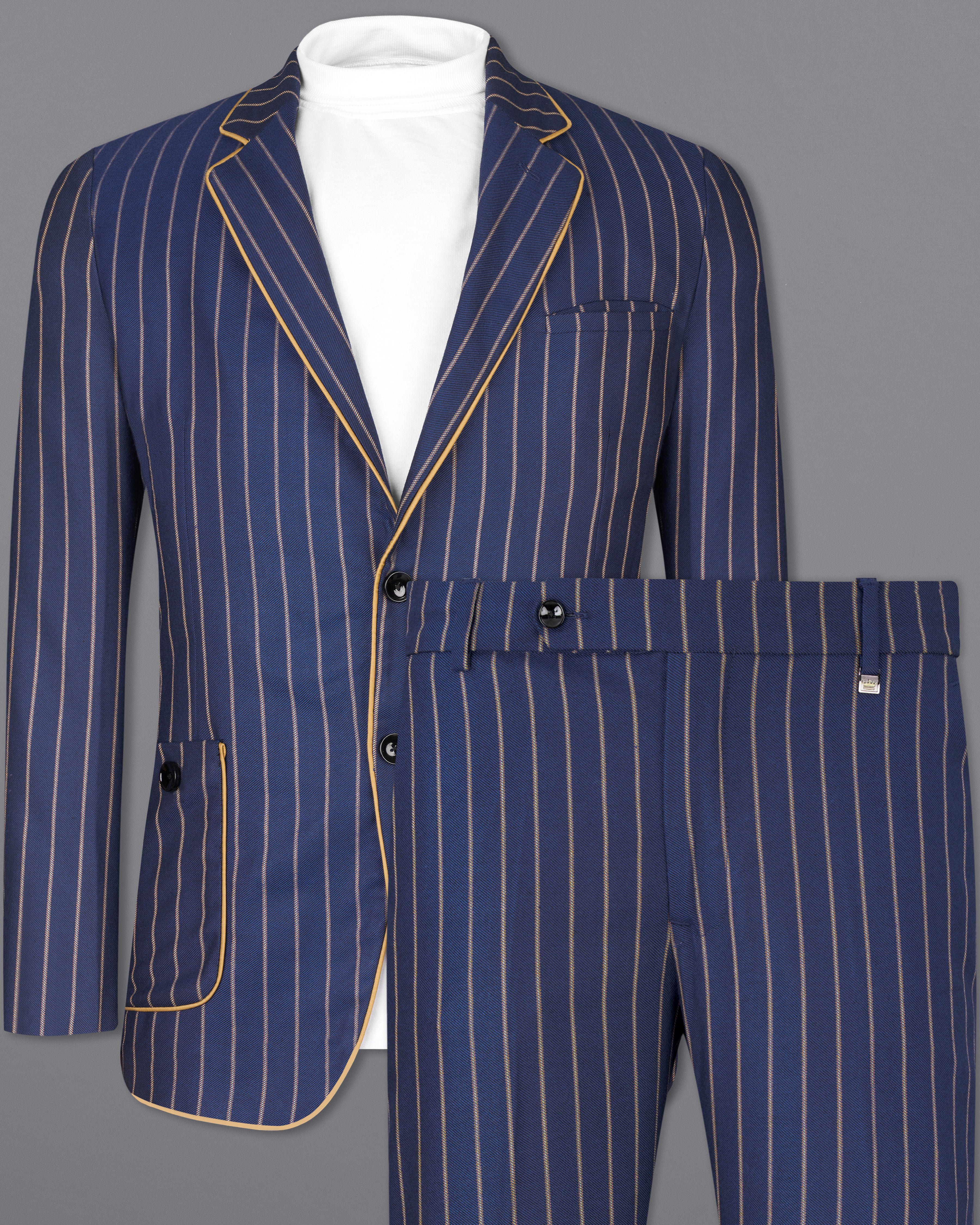 Pickled Blue Striped Suit