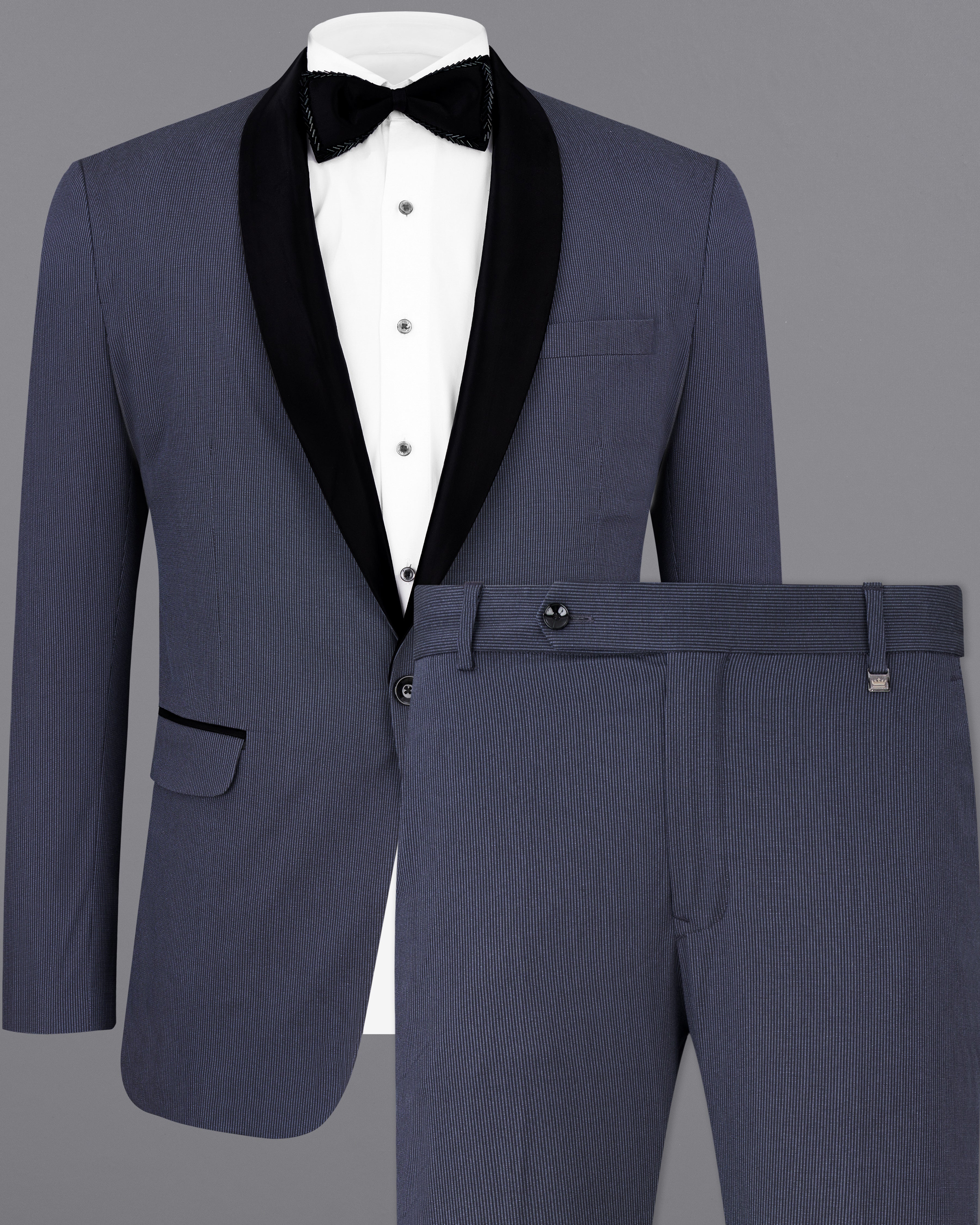 Iridium Blue Premium Cotton Tuxedo Suit ST2540-BKL-D165-36, ST2540-BKL-D165-38, ST2540-BKL-D165-40, ST2540-BKL-D165-42, ST2540-BKL-D165-44, ST2540-BKL-D165-46, ST2540-BKL-D165-48, ST2540-BKL-D165-50, ST2540-BKL-D165-54, ST2540-BKL-D165-54, ST2540-BKL-D165-56, ST2540-BKL-D165-58, ST2540-BKL-D165-60