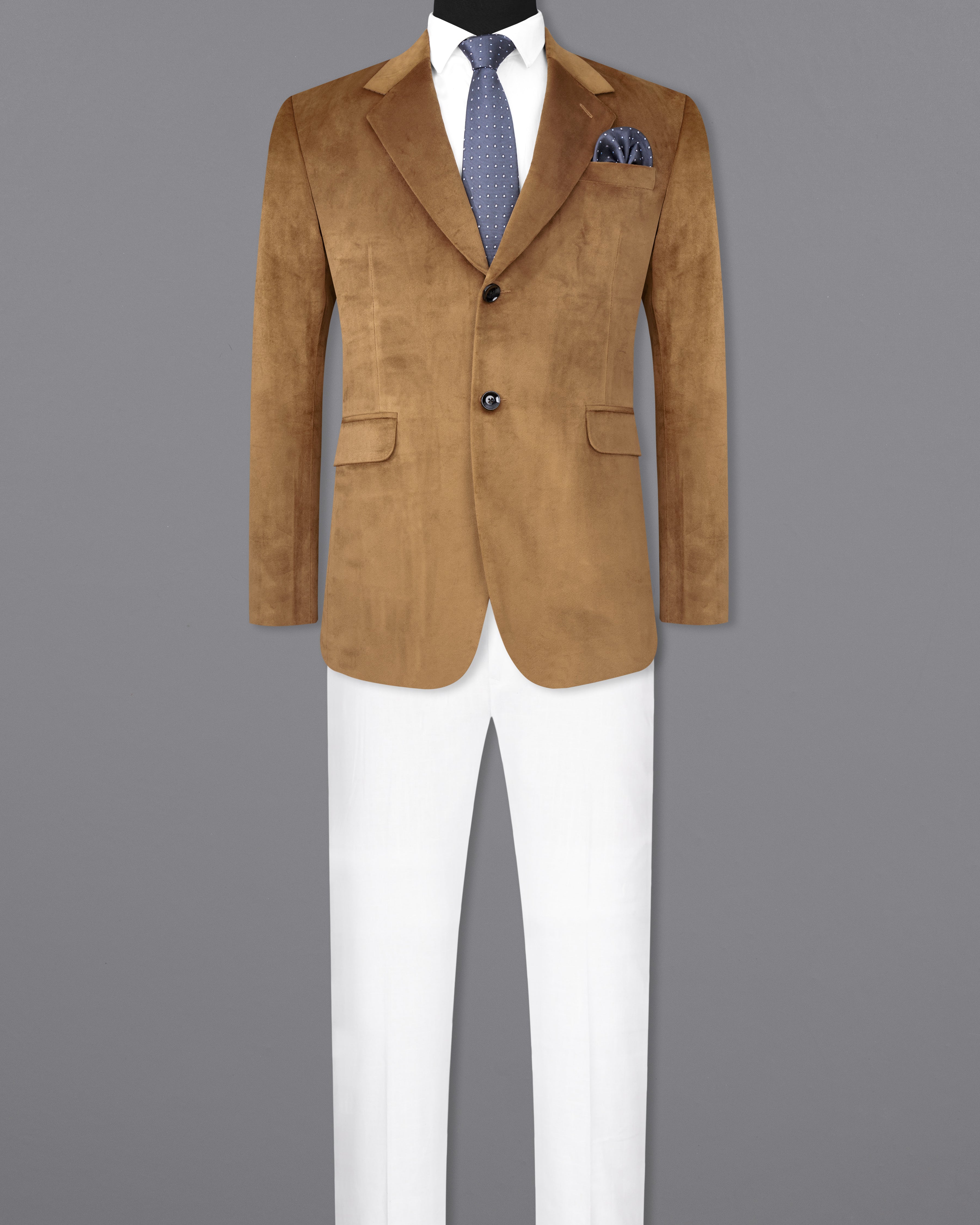 Nutmeg Brown Single Breasted Velvet Suit ST2572-SB-36,ST2572-SB-38,ST2572-SB-40,ST2572-SB-42,ST2572-SB-44,ST2572-SB-46,ST2572-SB-48,ST2572-SB-50,,ST2572-SB-52,ST2572-SB-54,ST2572-SB-56,ST2572-SB-58,ST2572-SB-60