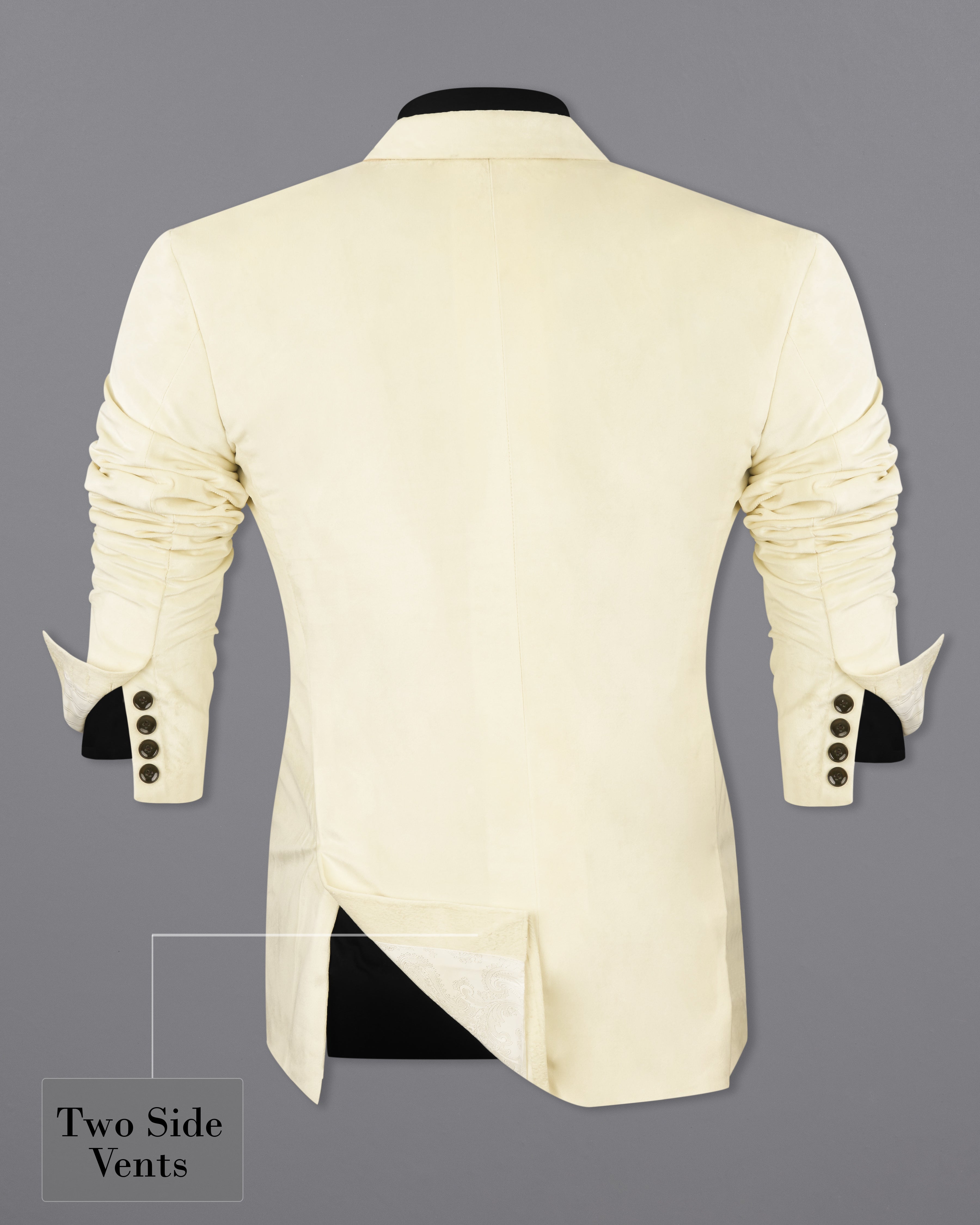 Eggshell Cream Double Breasted Velvet Suit ST2591-DB-36,ST2591-DB-38,ST2591-DB-40,ST2591-DB-42,ST2591-DB-44,ST2591-DB-46,ST2591-DB-48,ST2591-DB-50,,ST2591-DB-52,ST2591-DB-54,ST2591-DB-56,ST2591-DB-58,ST2591-DB-60