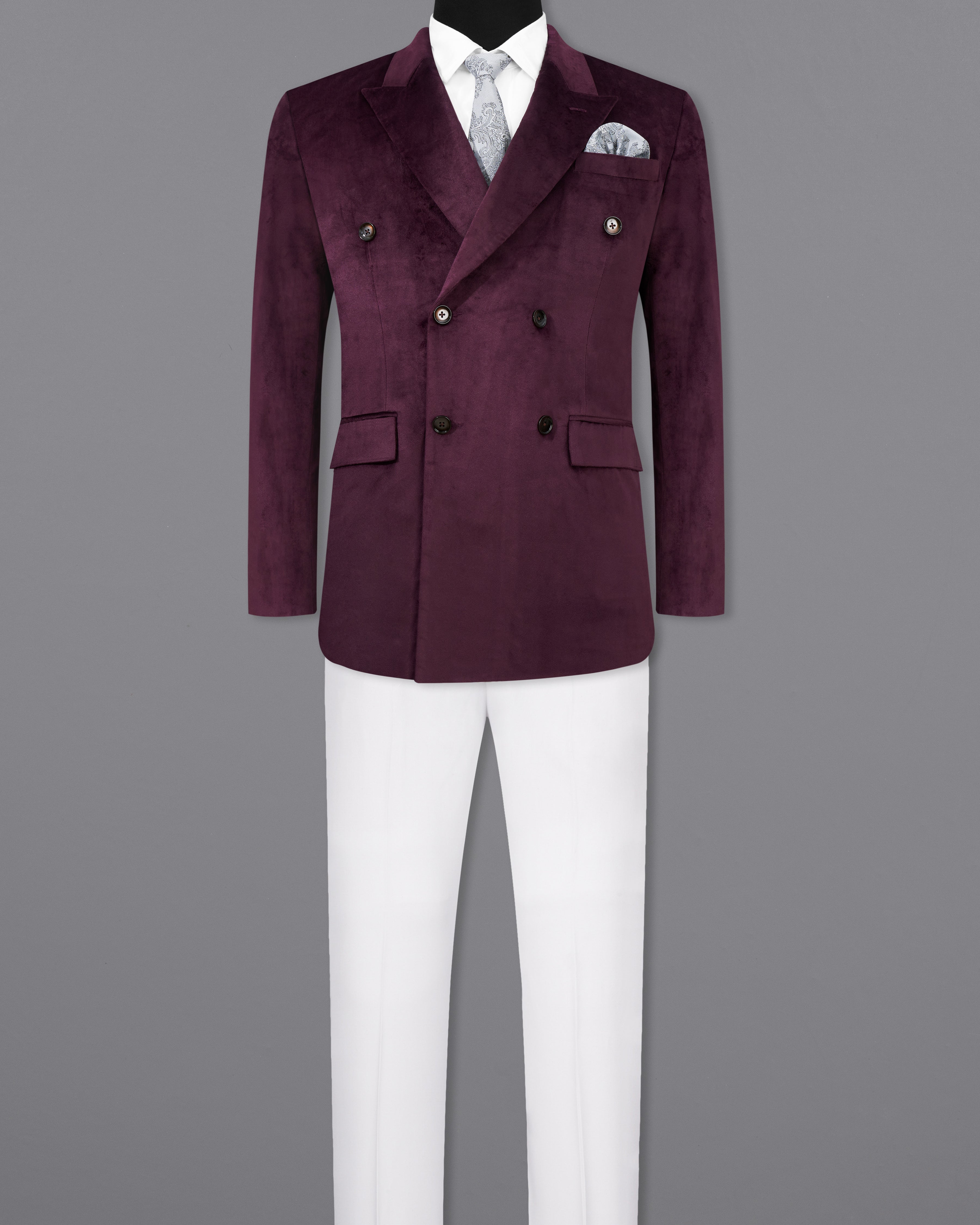 Eclipse Maroon Double Breasted Velvet Suit ST2597-DB-36,ST2597-DB-38,ST2597-DB-40,ST2597-DB-42,ST2597-DB-44,ST2597-DB-46,ST2597-DB-48,ST2597-DB-50,,ST2597-DB-52,ST2597-DB-54,ST2597-DB-56,ST2597-DB-58,ST2597-DB-60