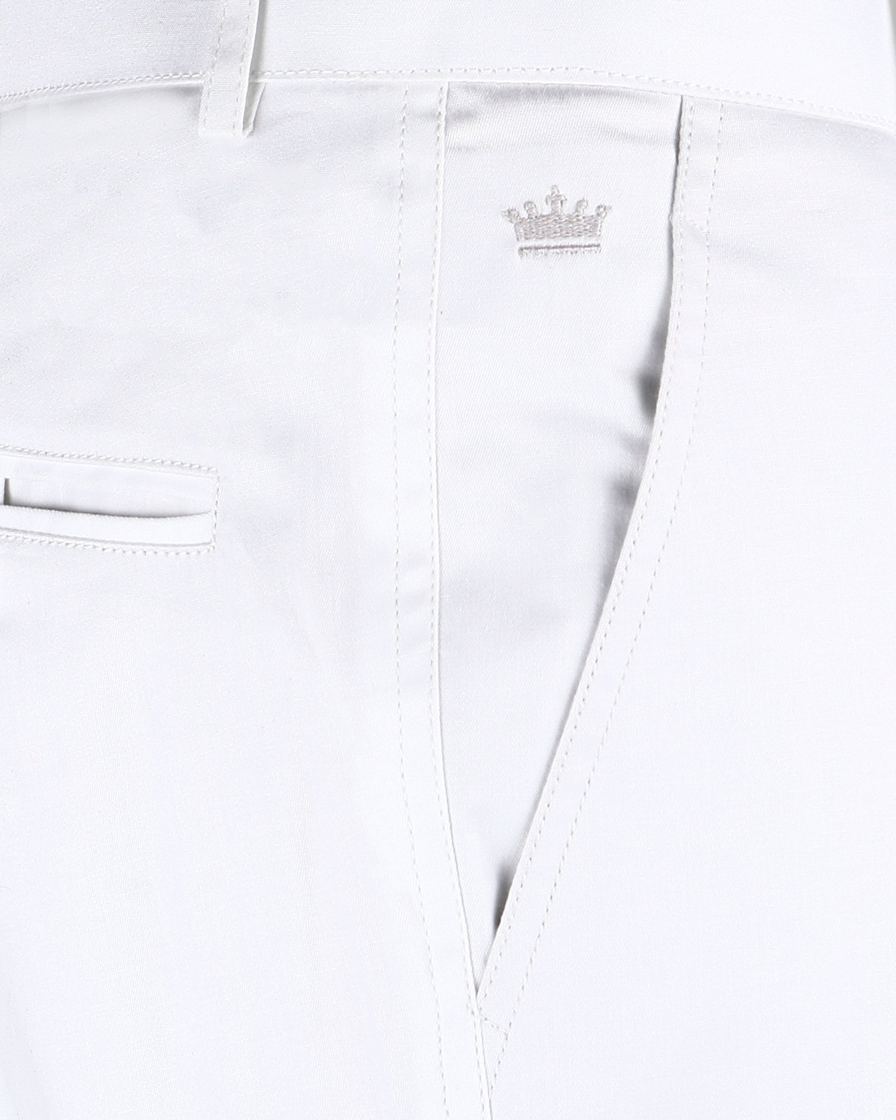 Bright White Premium Cotton Sport Suit