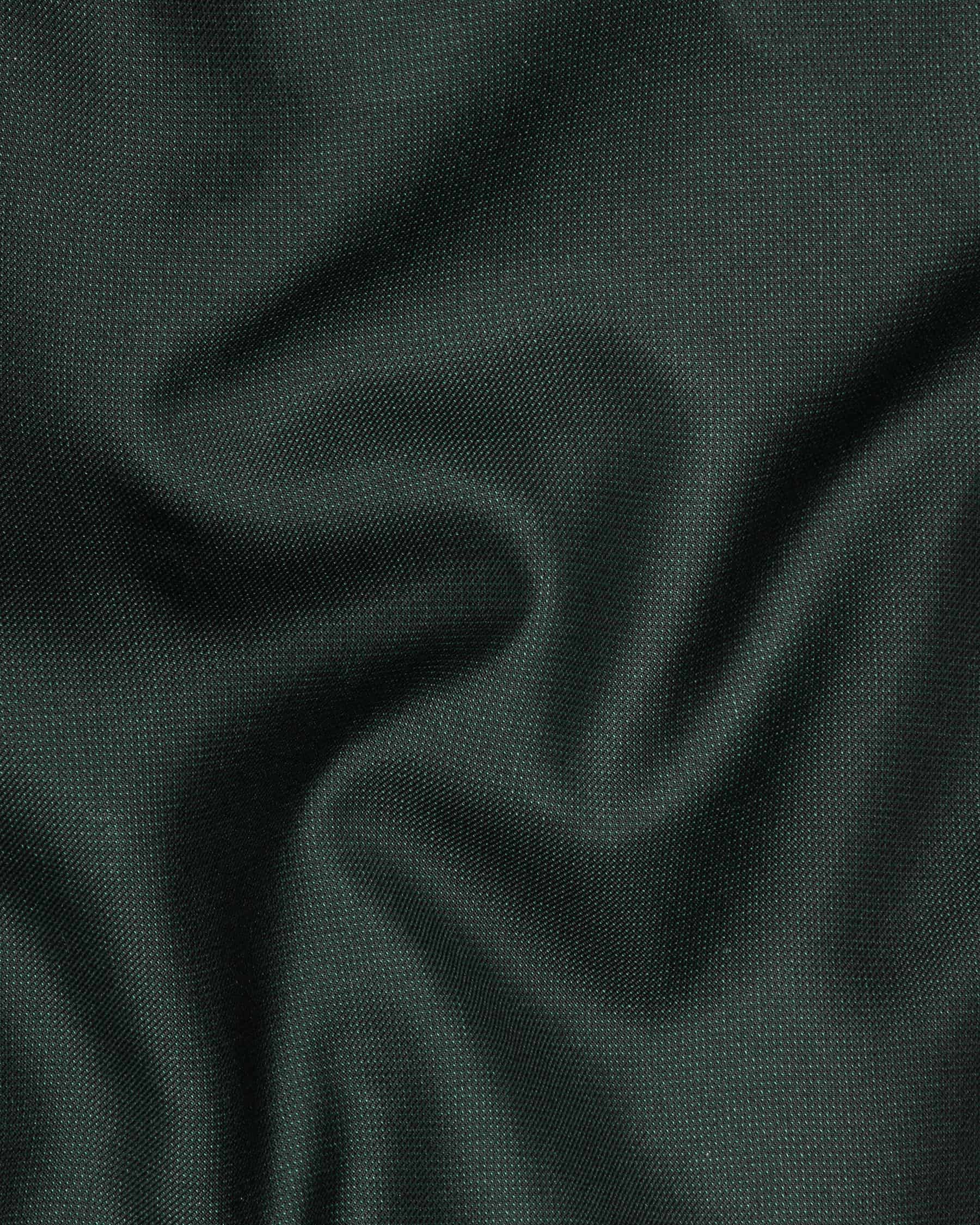 Emerald Green Micro Dotted Wool Blend Suit