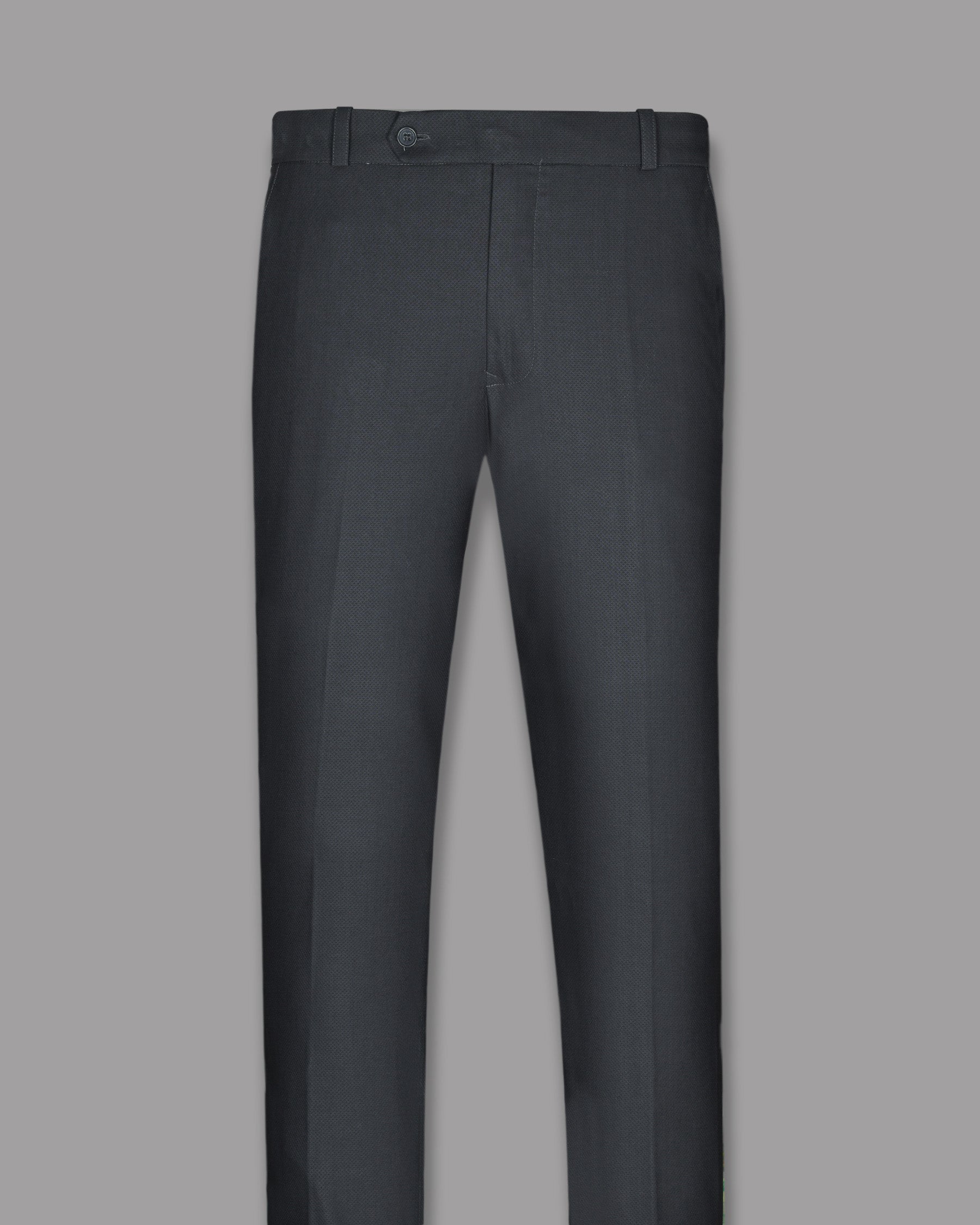 Anchor Grey Textured Premium Cotton Double Breasted Suit