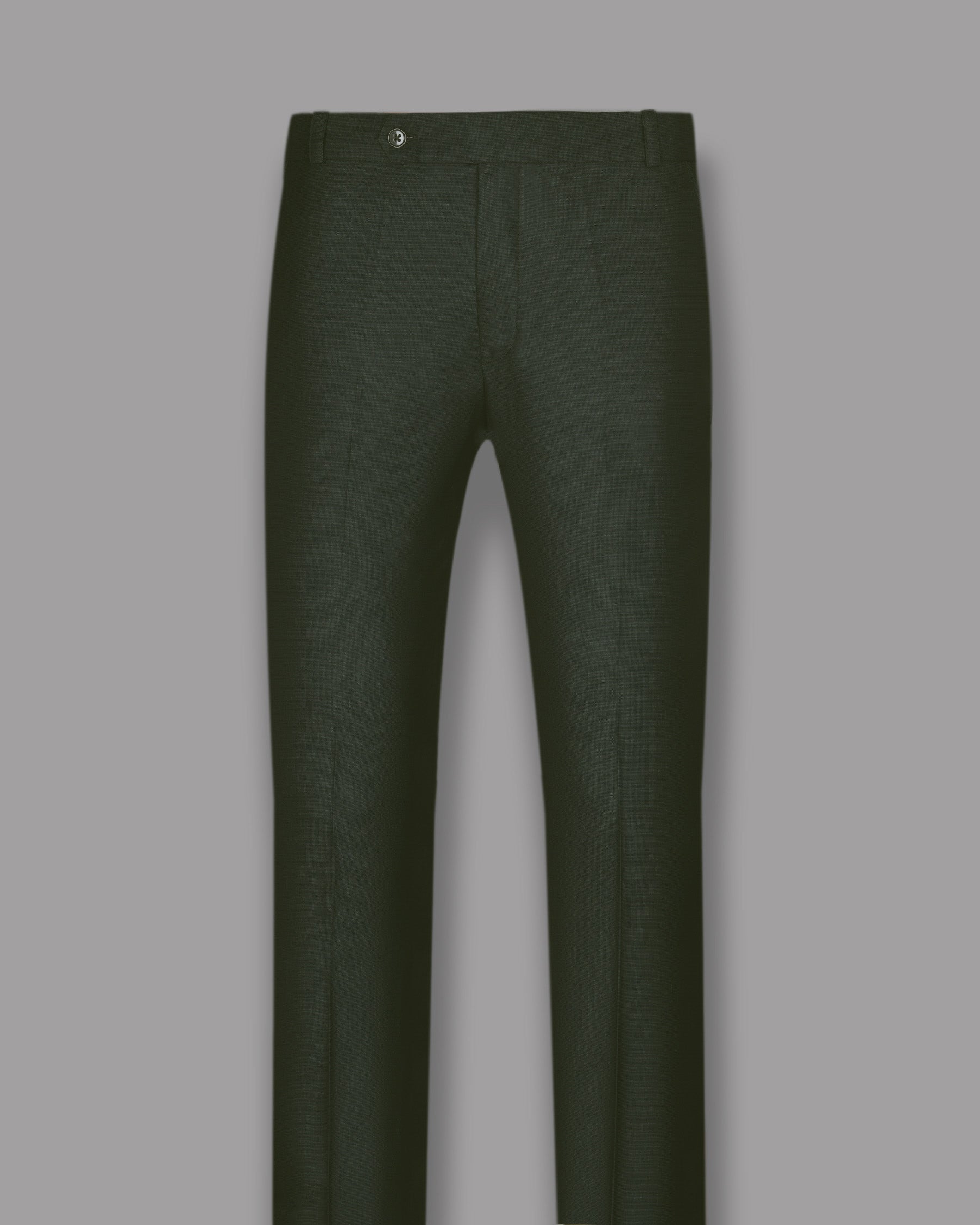 Pine Green Wool Blend Double Breasted Suit