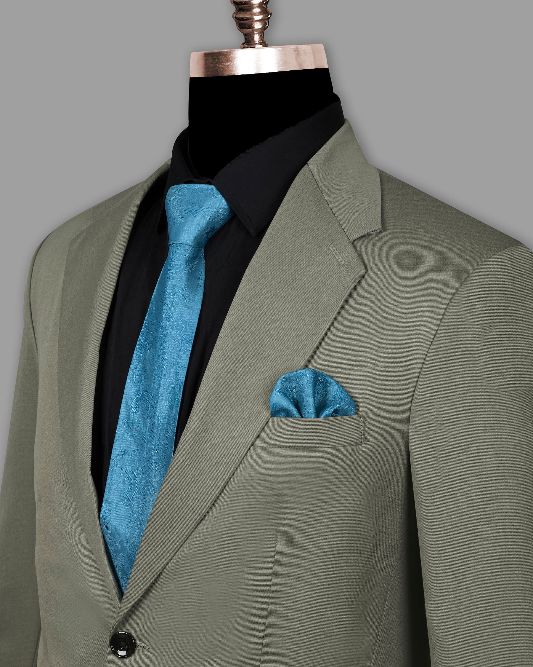 Lava Grey Wool Blend Suit