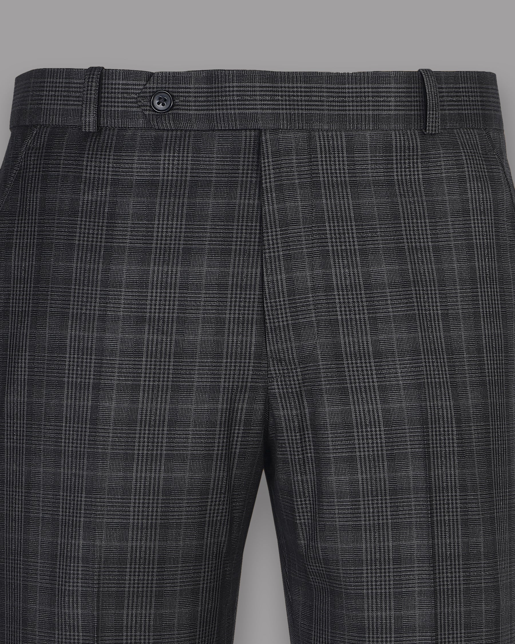 Porpoise Grey Plaid Double Breasted Suit