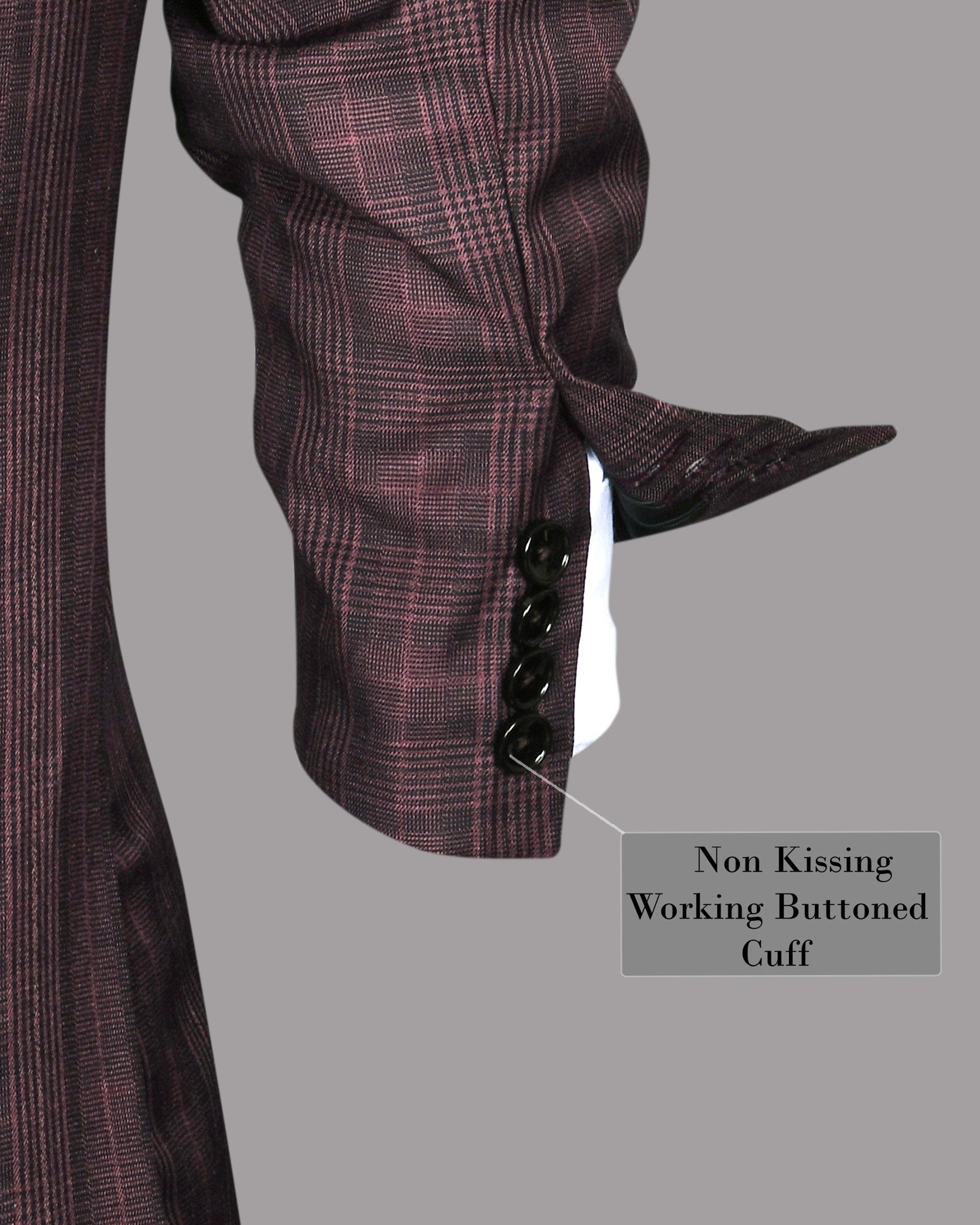 Rosewood Plaid Double Breasted Suit