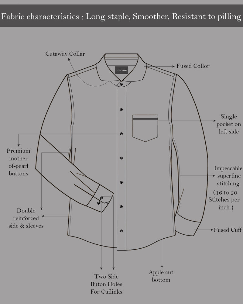 Mystic Gray Striped Royal Oxford Shirt
