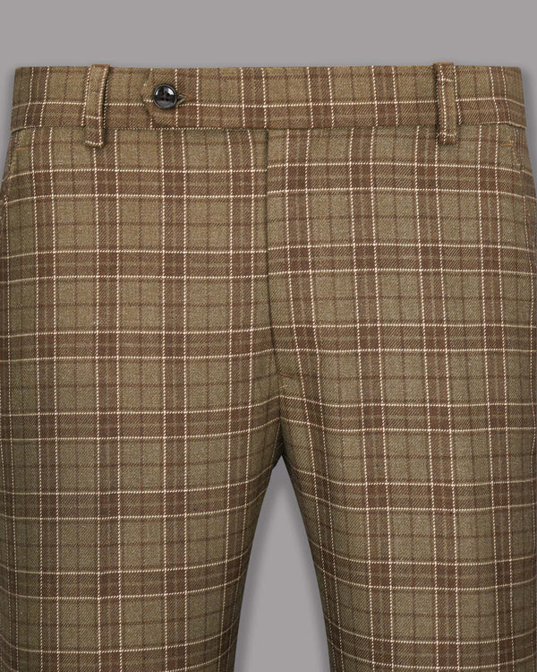 Shingle Fawn with Sand Dune Brown Plaid Pant T1133-28, T1133-30, T1133-34, T1133-42, T1133-44, T1133-40, T1133-38, T1133-32, T1133-36