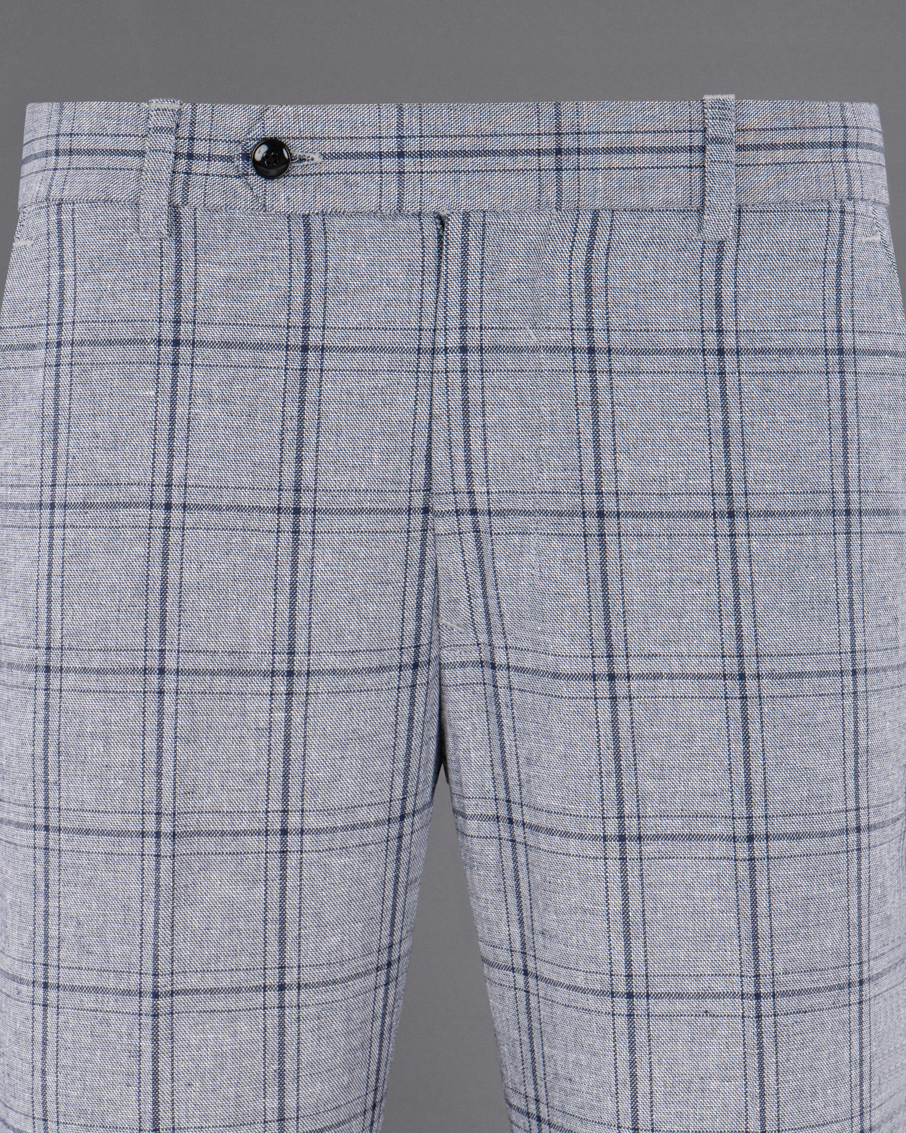 Gallery Gray Windowpane Premium Cotton Pant T1221-28, T1221-30, T1221-32, T1221-34, T1221-36, T1221-38, T1221-40, T1221-42, T1221-44