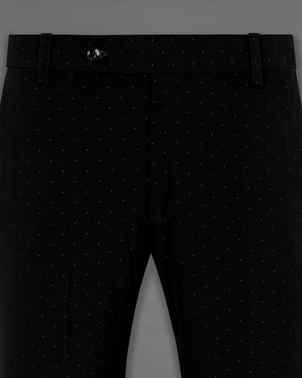 Jade Black with Havelock Blue Wool Rich Pant T1225-28, T1225-30, T1225-32, T1225-34, T1225-36, T1225-38, T1225-40, T1225-42, T1225-44