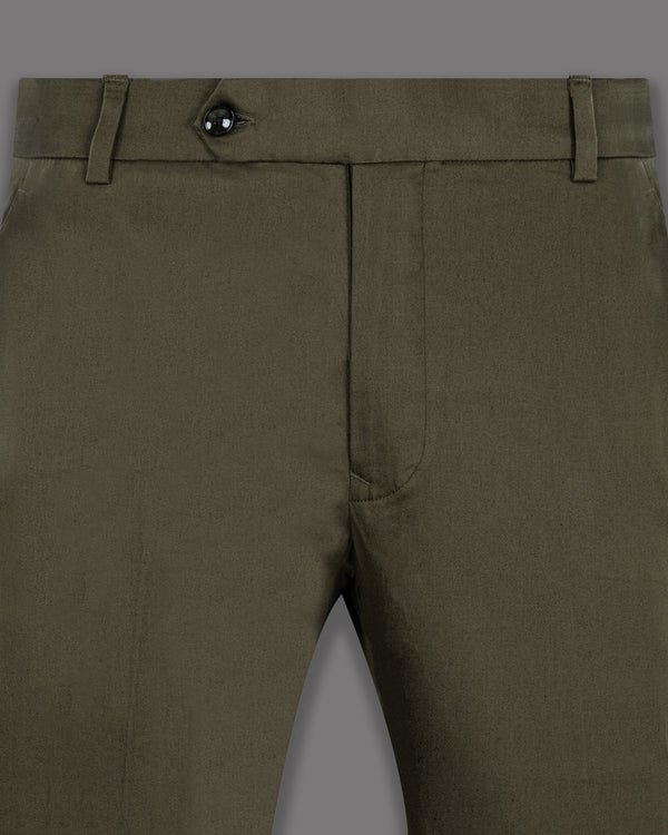 Hemlock Brown Stretchable Premium Cotton Pant T1263-28, T1263-30, T1263-32, T1263-34, T1263-36, T1263-38, T1263-40, T1263-42, T1263-44