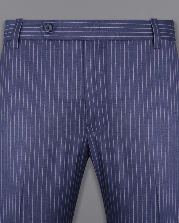 Martinique Blue with Prelude Striped Premium Cotton Pant T1298-28, T1298-30, T1298-32, T1298-34, T1298-38, T1298-40, T1298-36, T1298-42, T1298-44